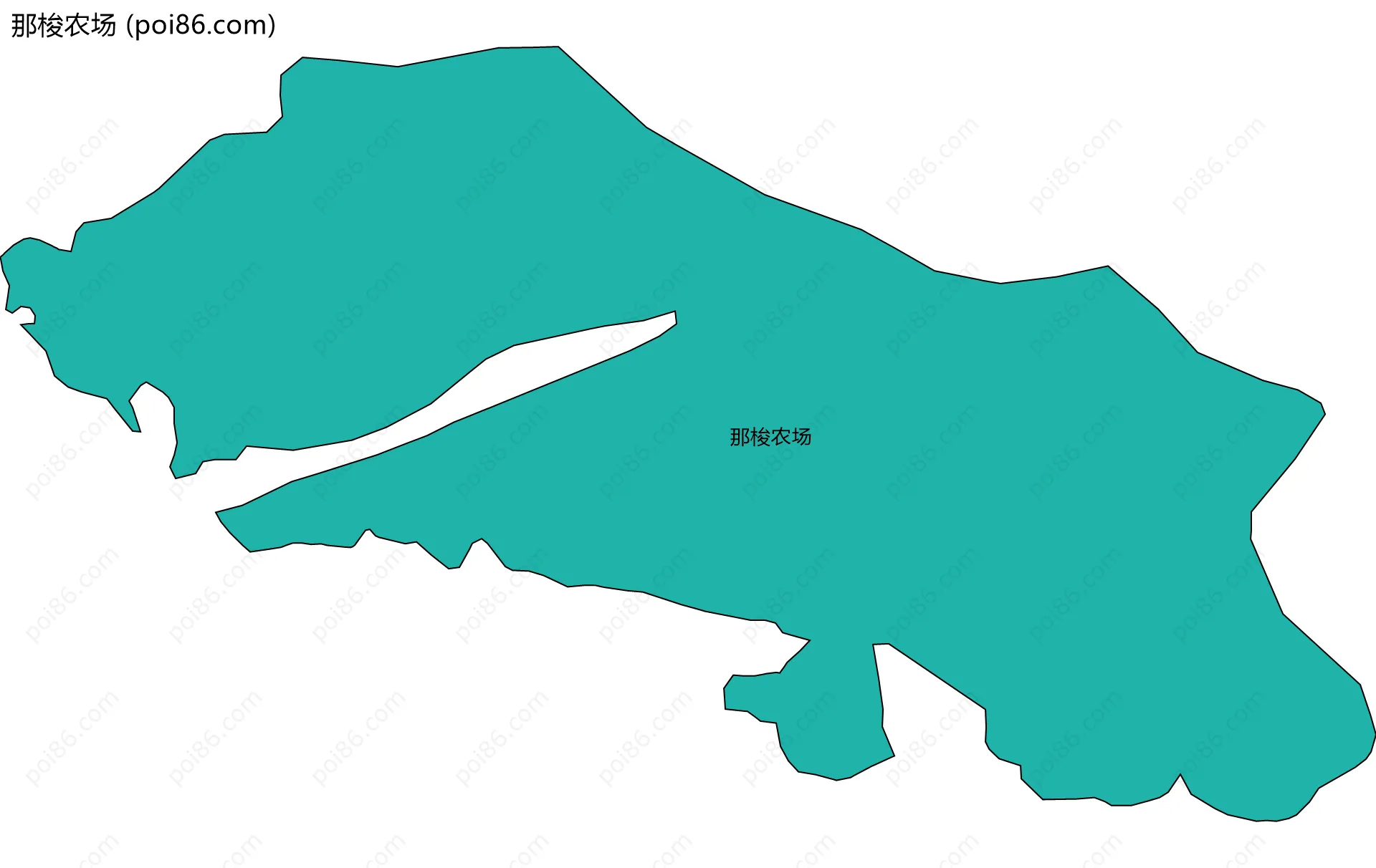 那梭农场边界地图