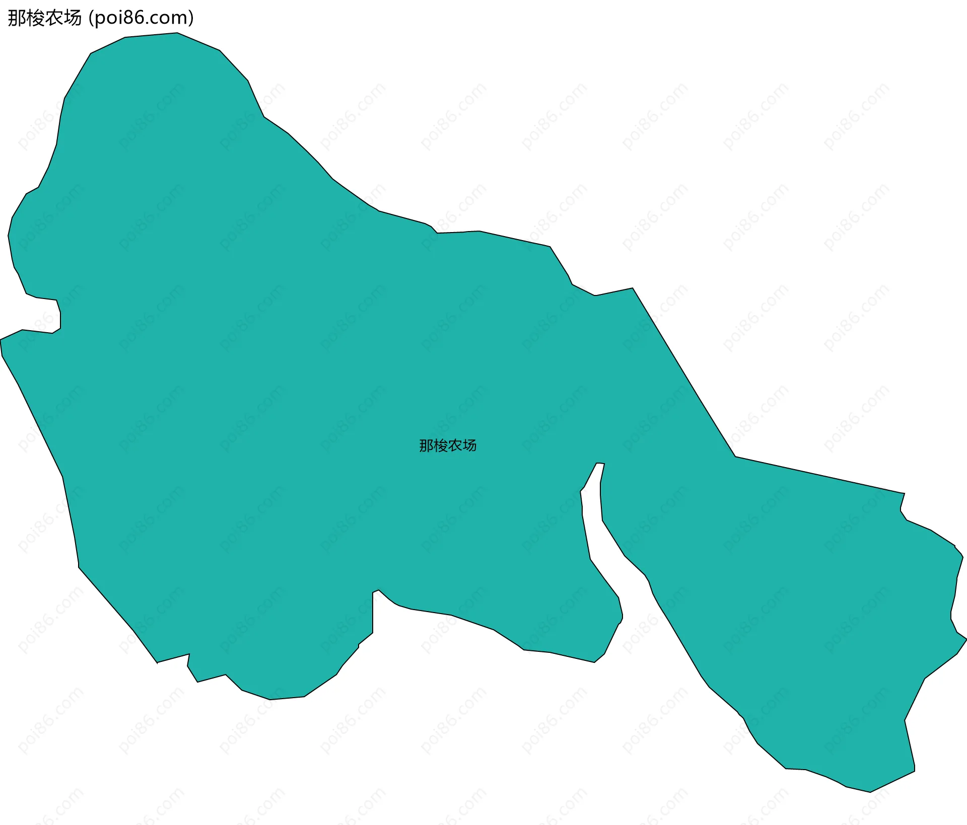 那梭农场边界地图