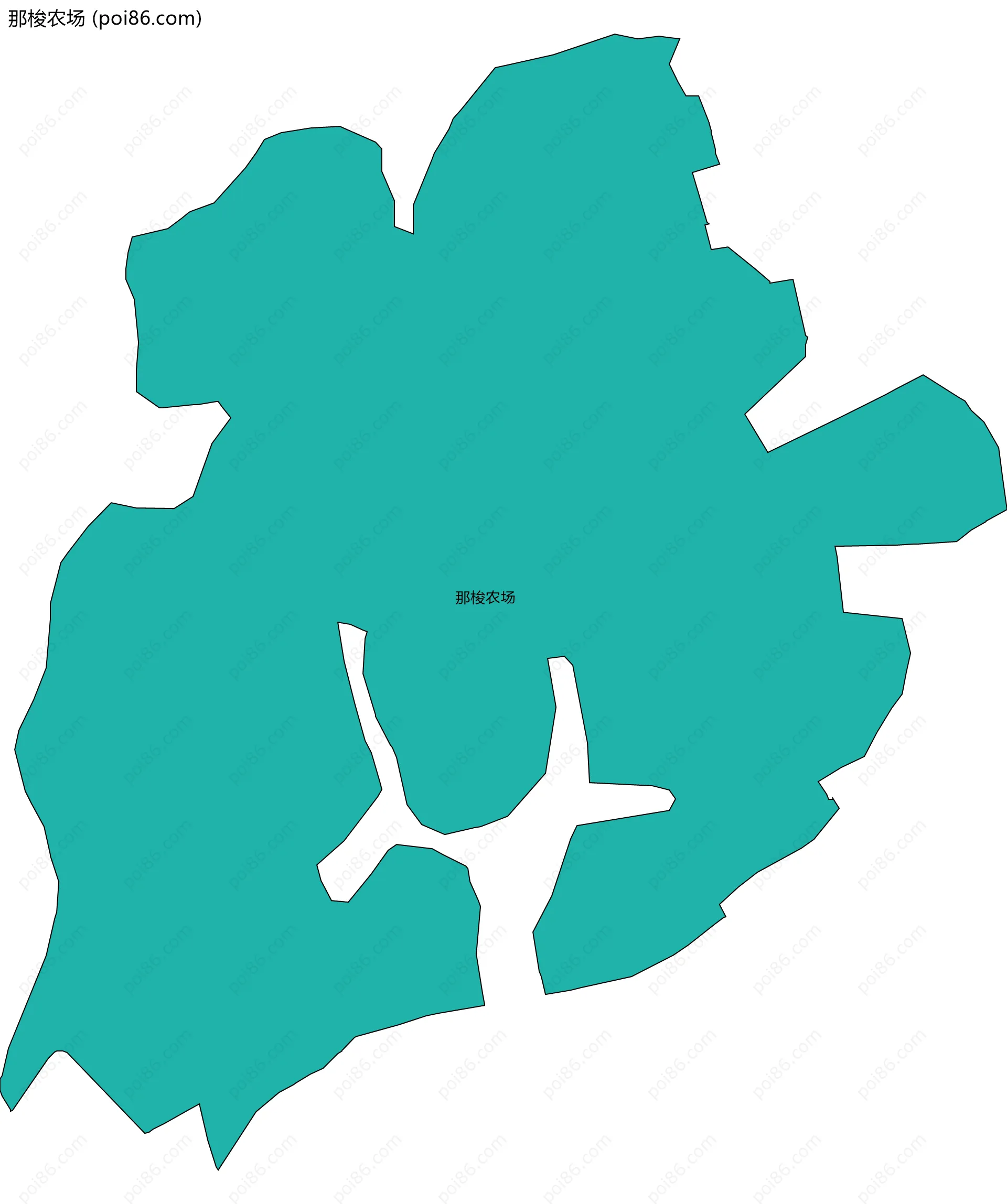 那梭农场边界地图