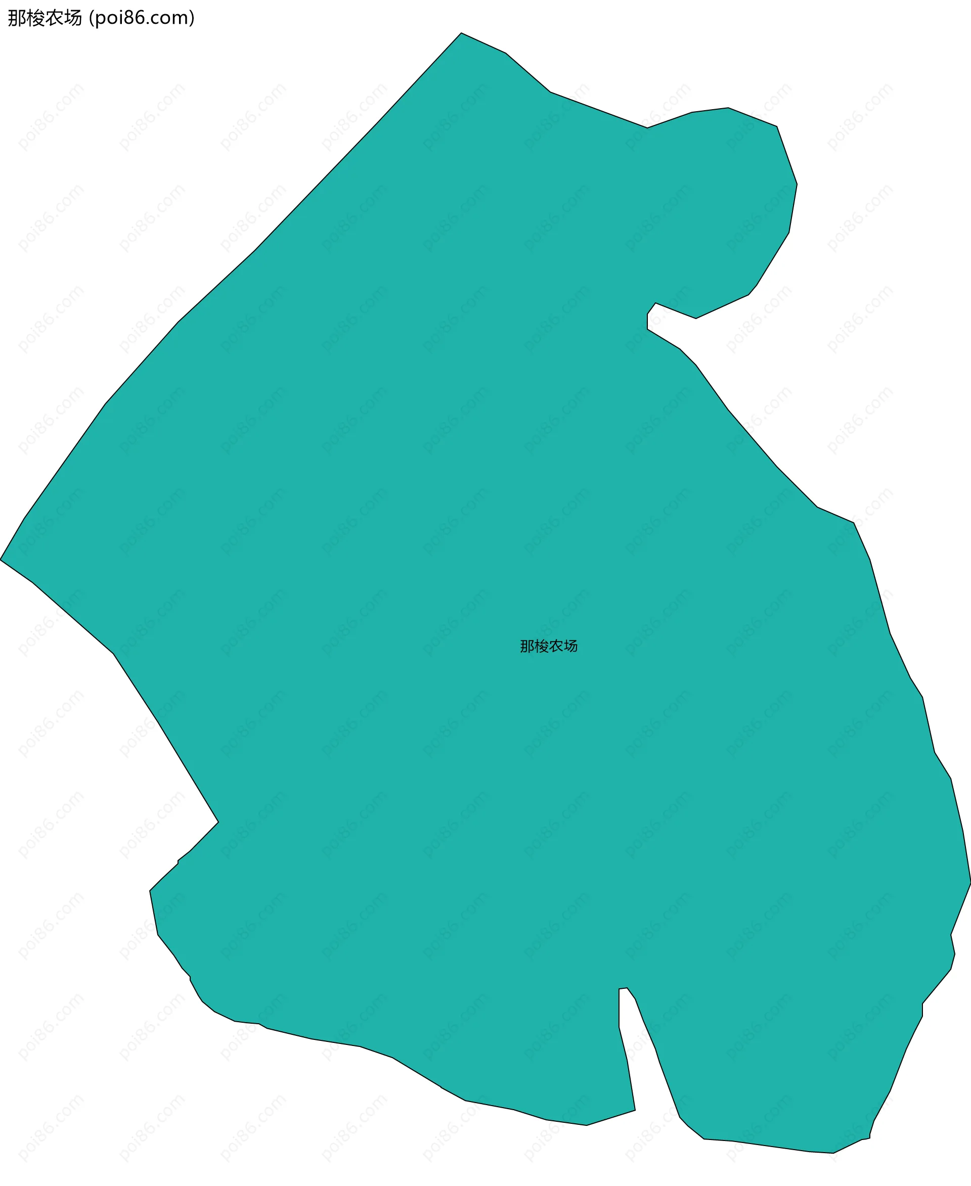 那梭农场边界地图