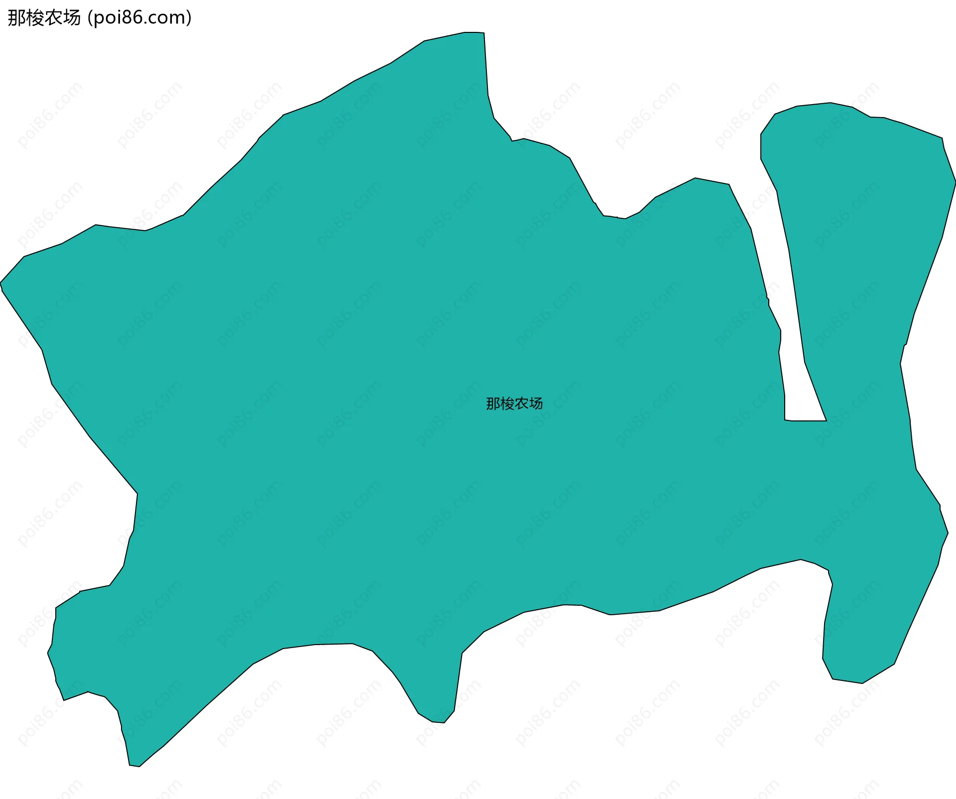 那梭农场边界地图