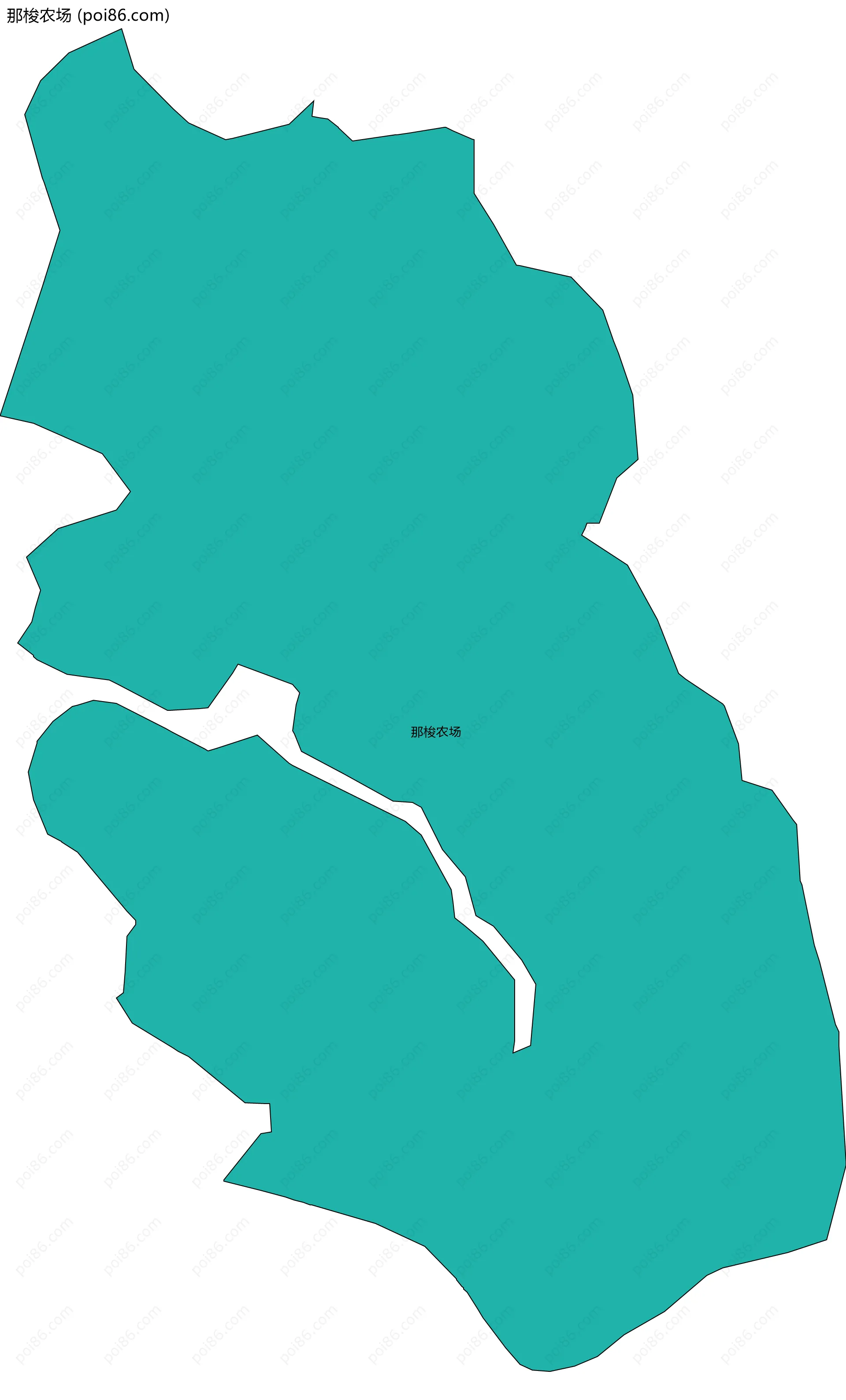 那梭农场边界地图