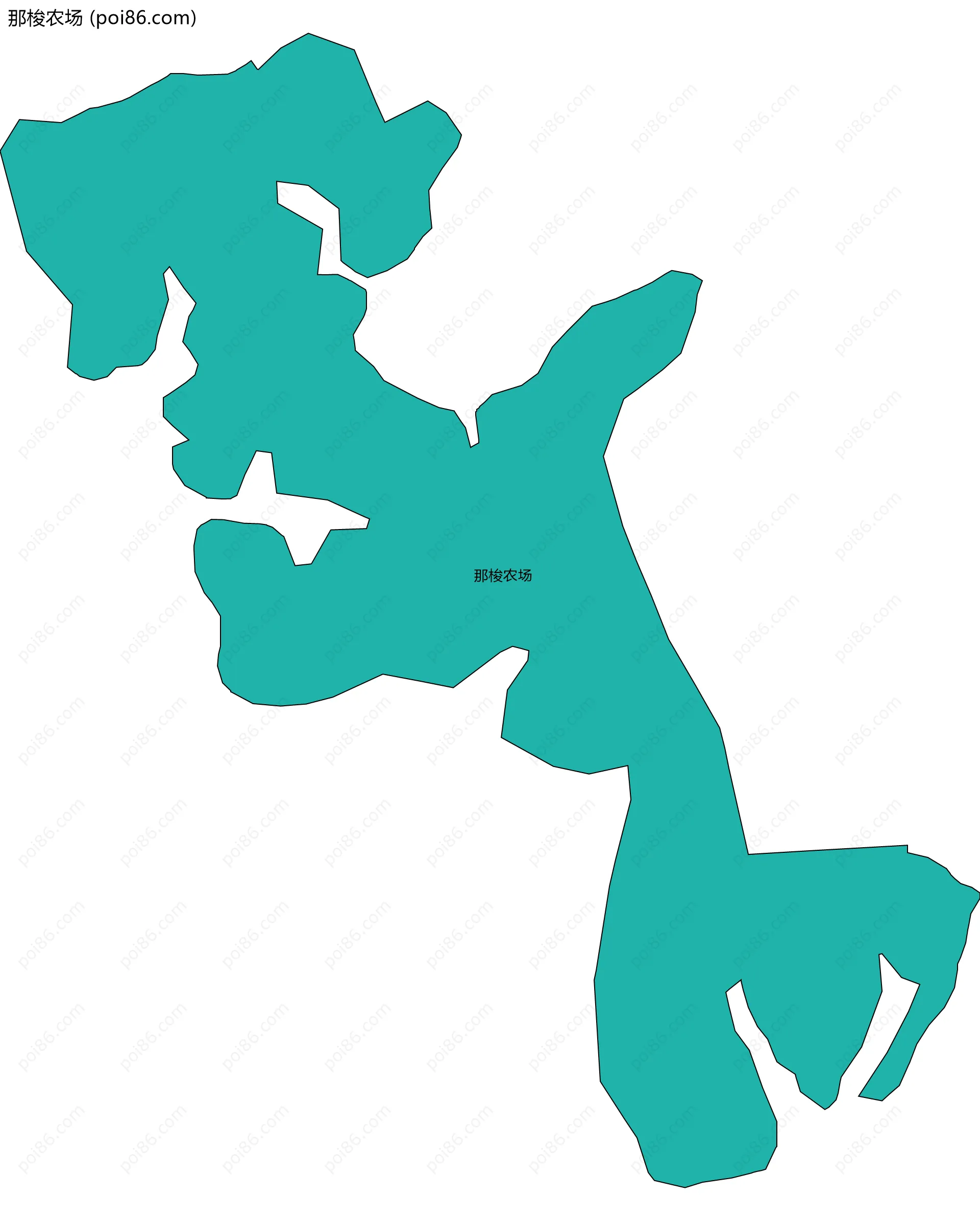 那梭农场边界地图