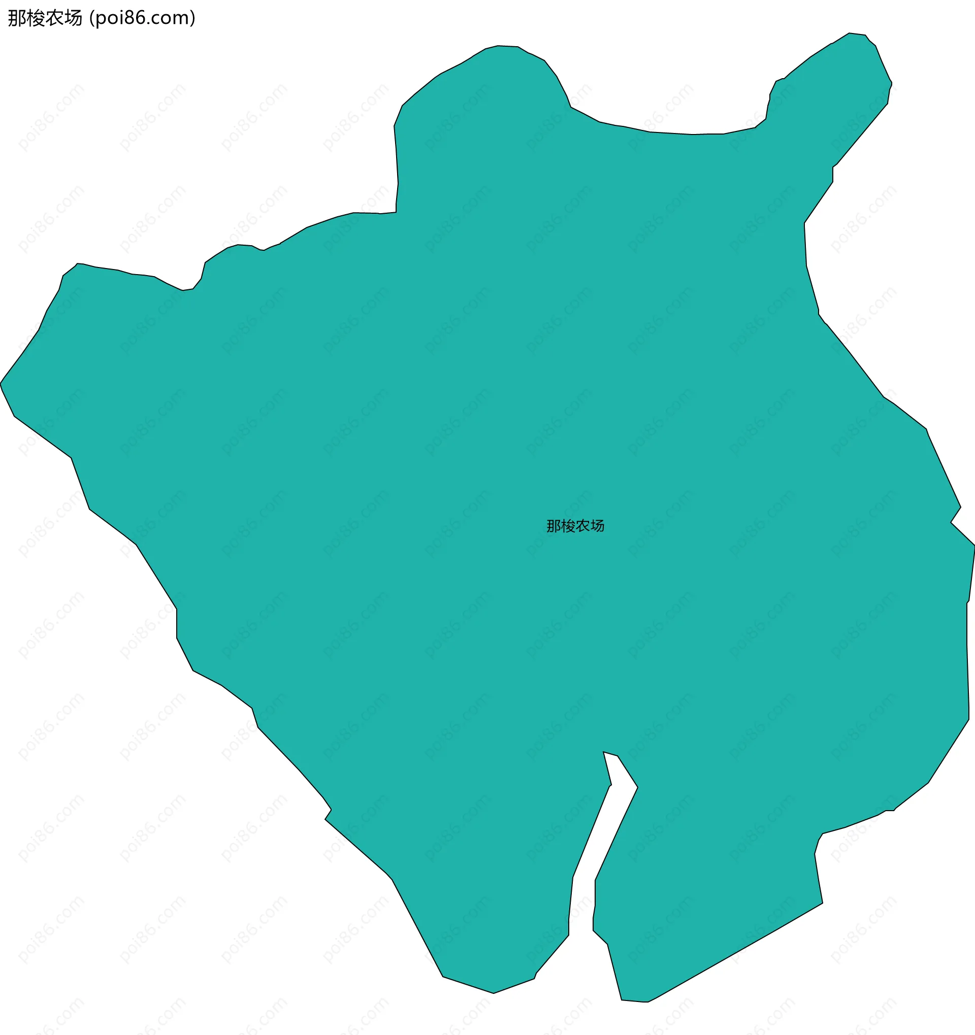 那梭农场边界地图