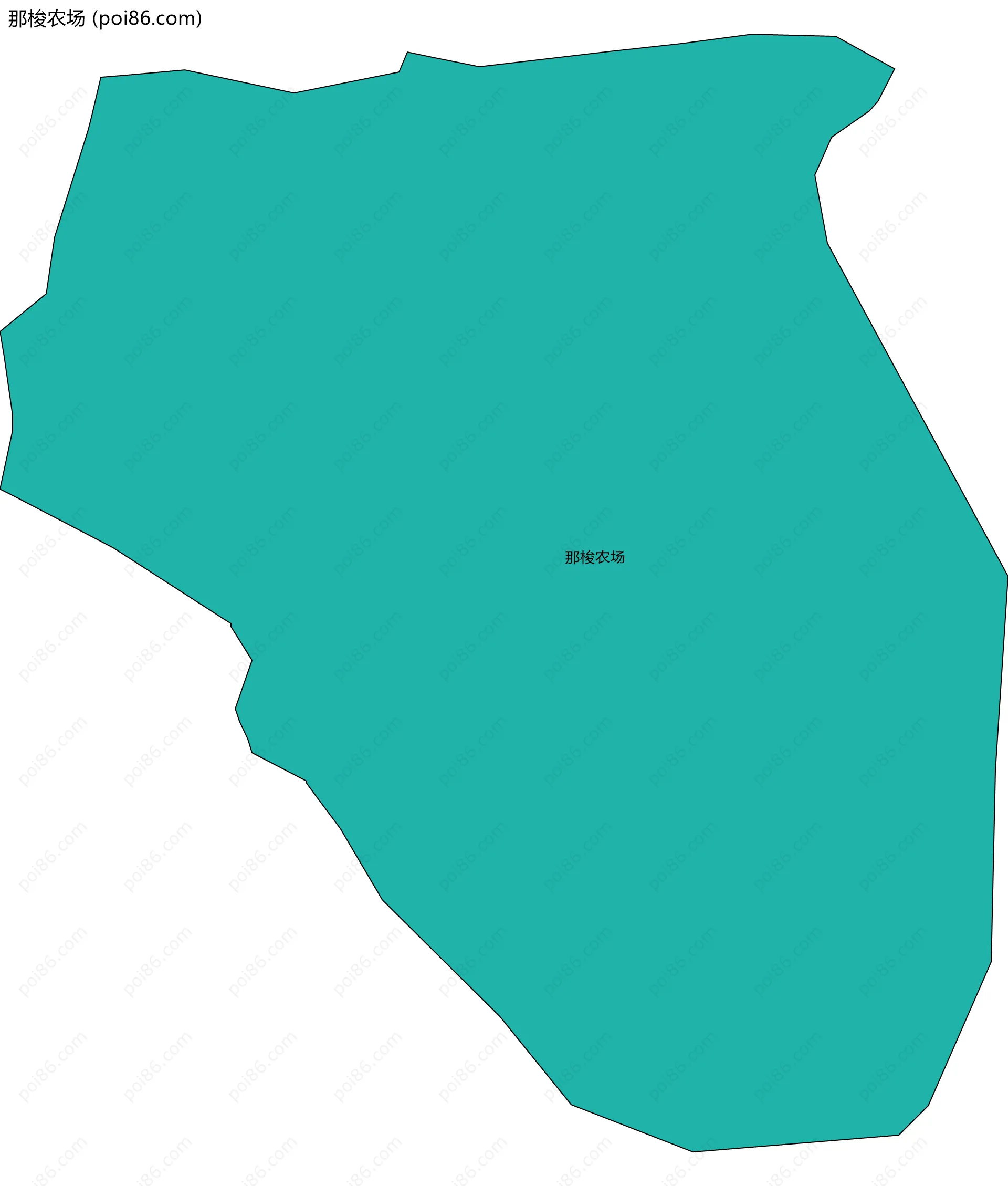 那梭农场边界地图