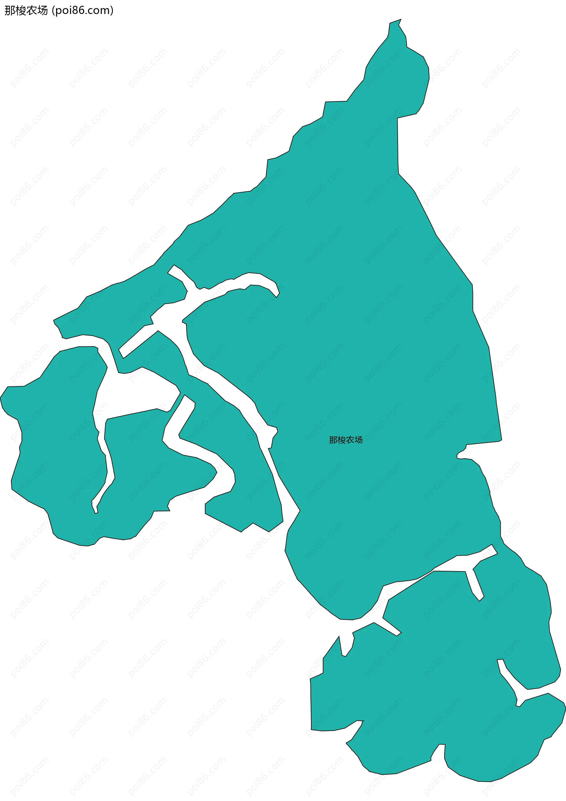 那梭农场边界地图