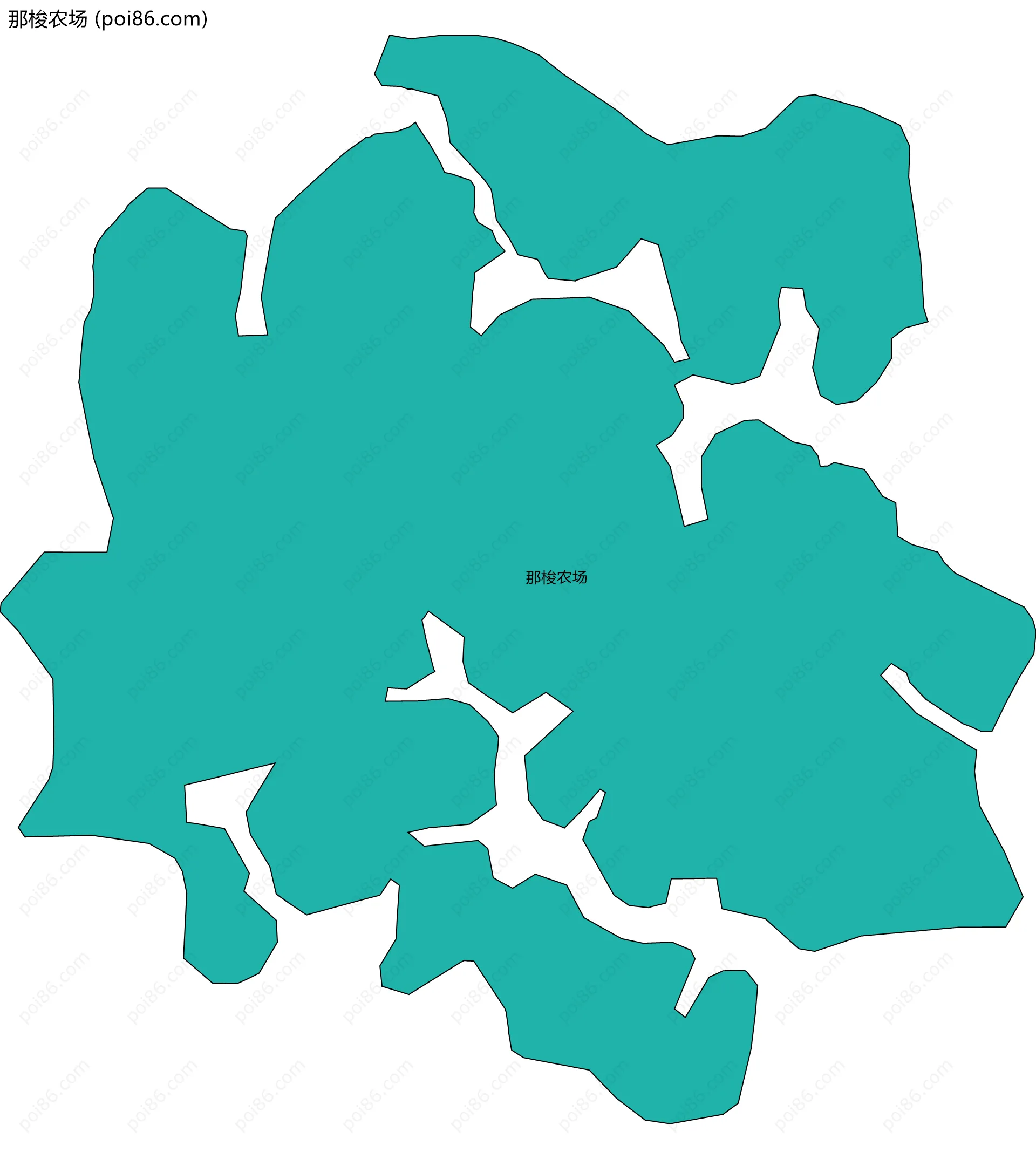 那梭农场边界地图