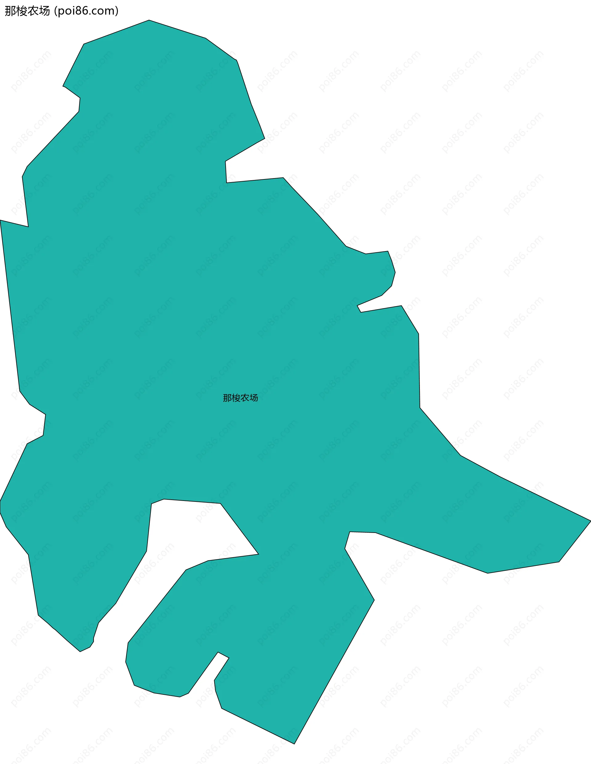 那梭农场边界地图