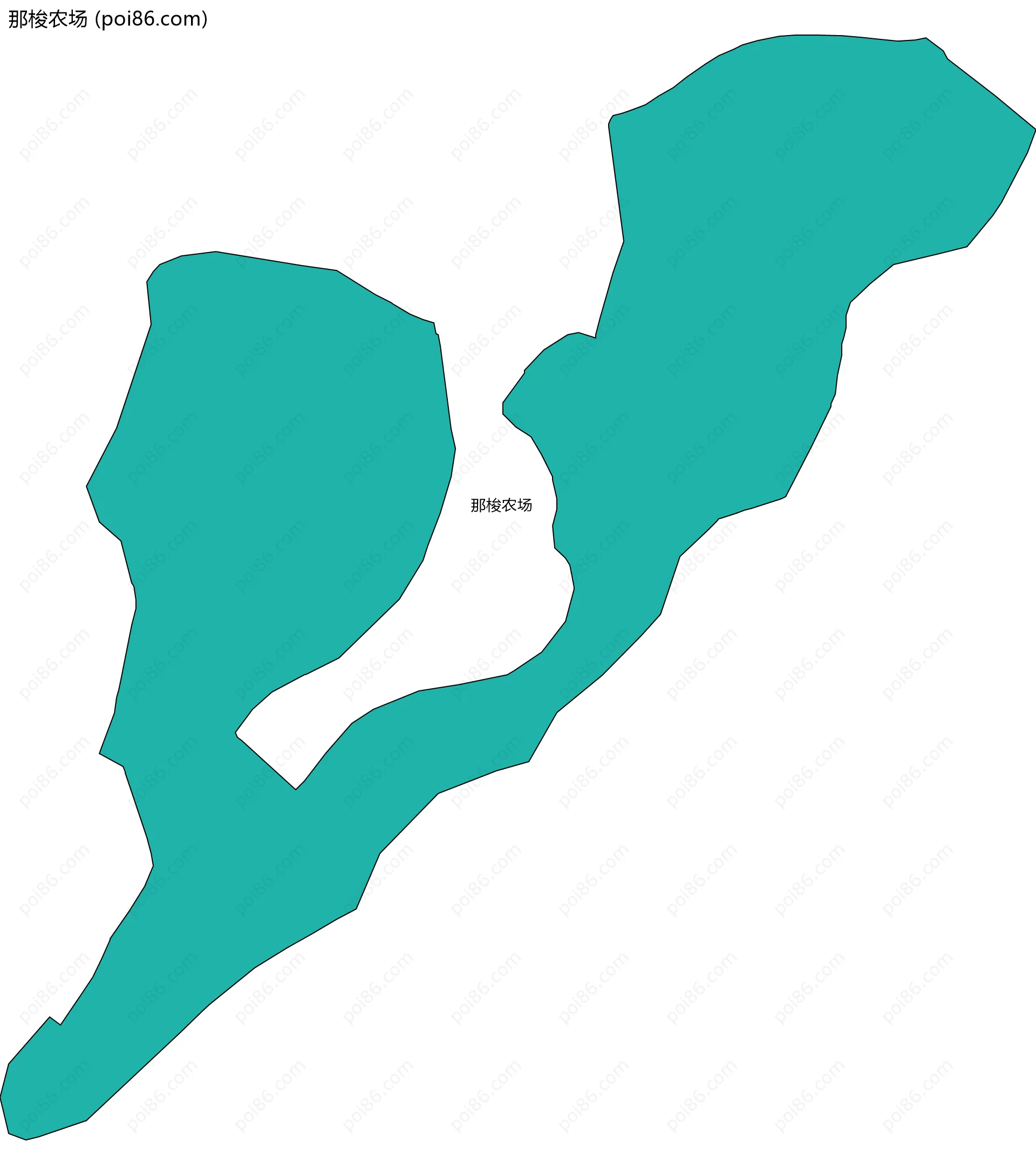 那梭农场边界地图