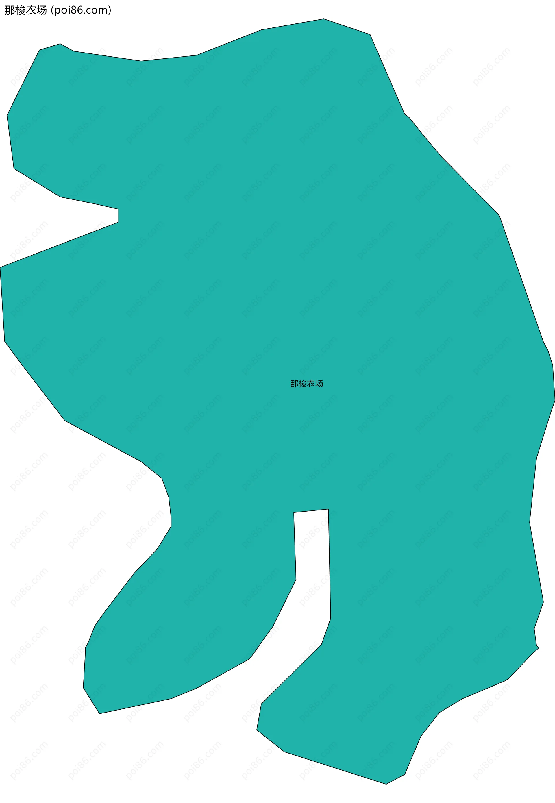 那梭农场边界地图