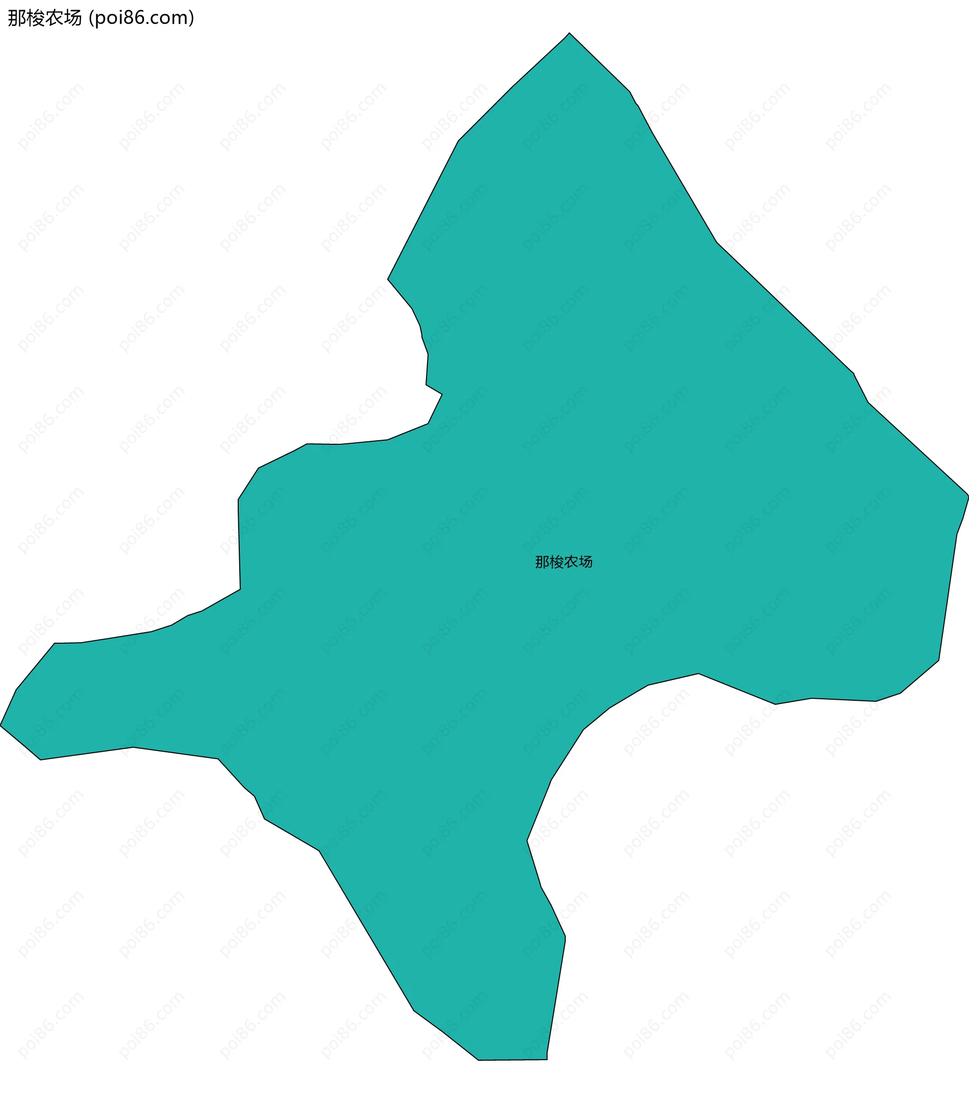 那梭农场边界地图