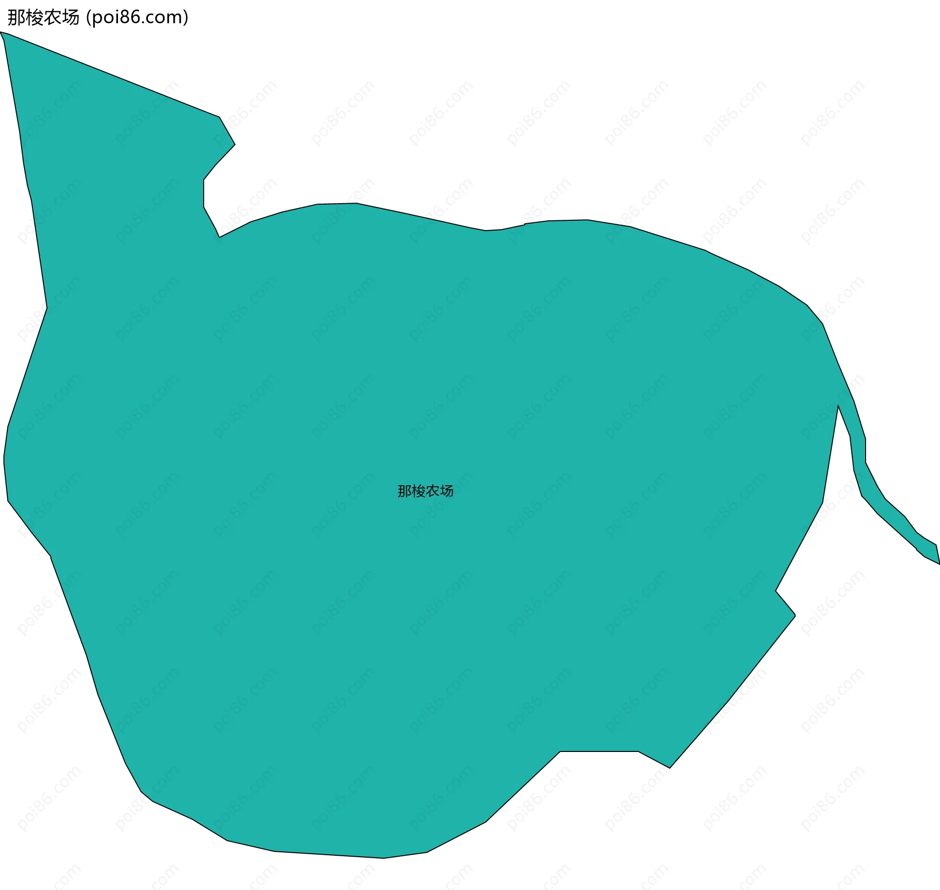 那梭农场边界地图