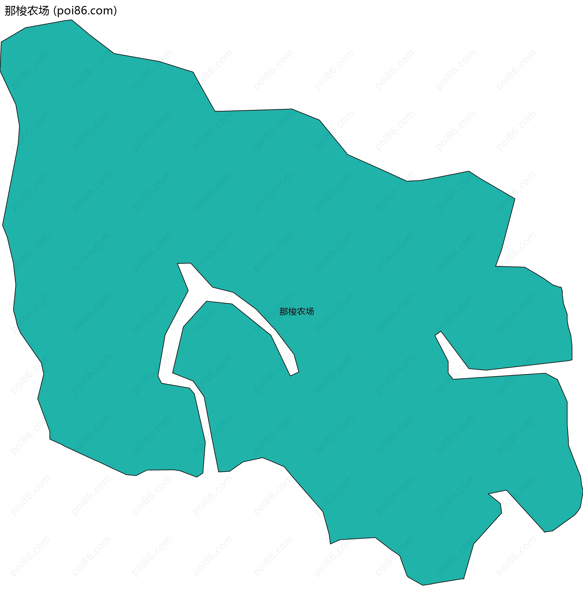 那梭农场边界地图