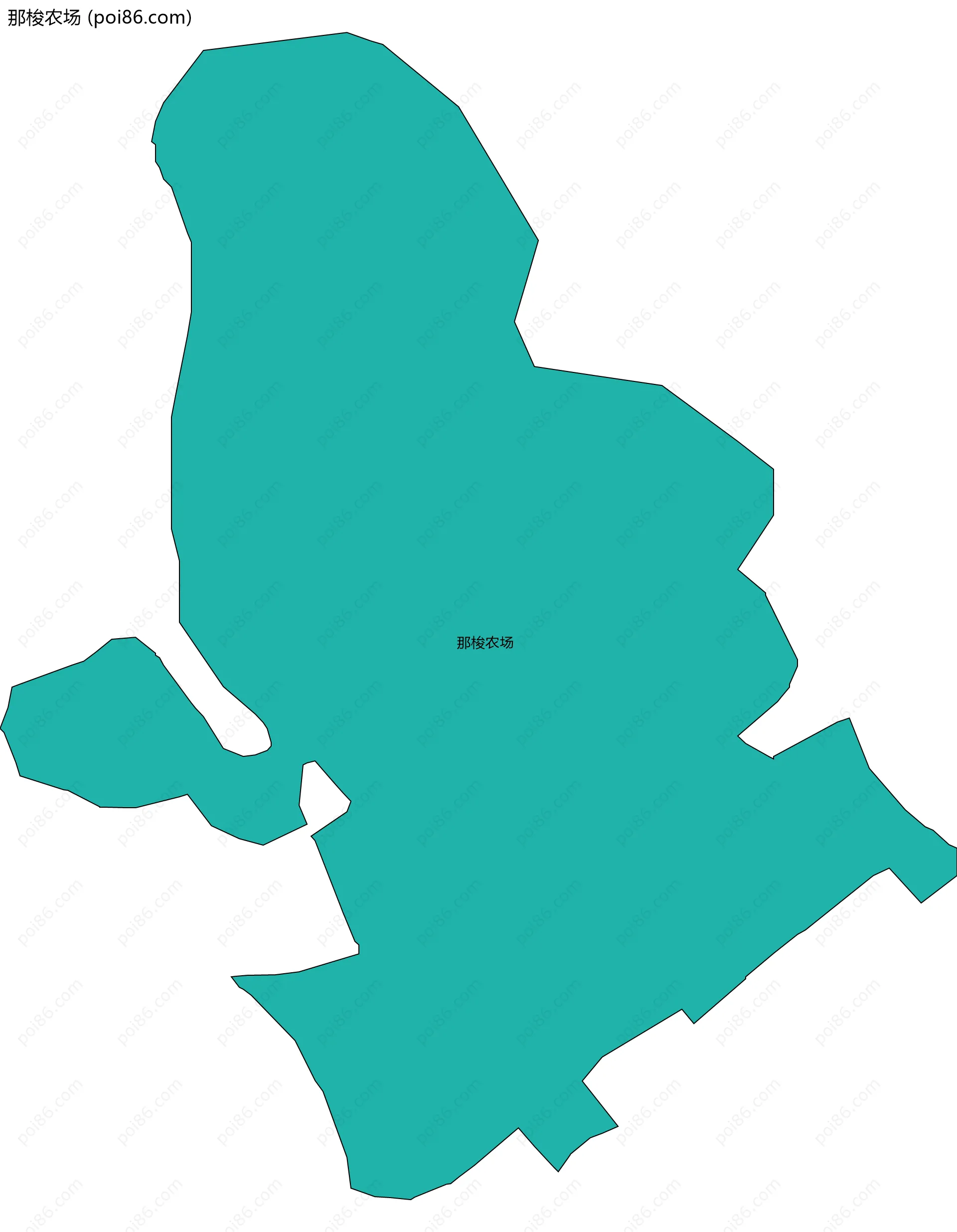 那梭农场边界地图