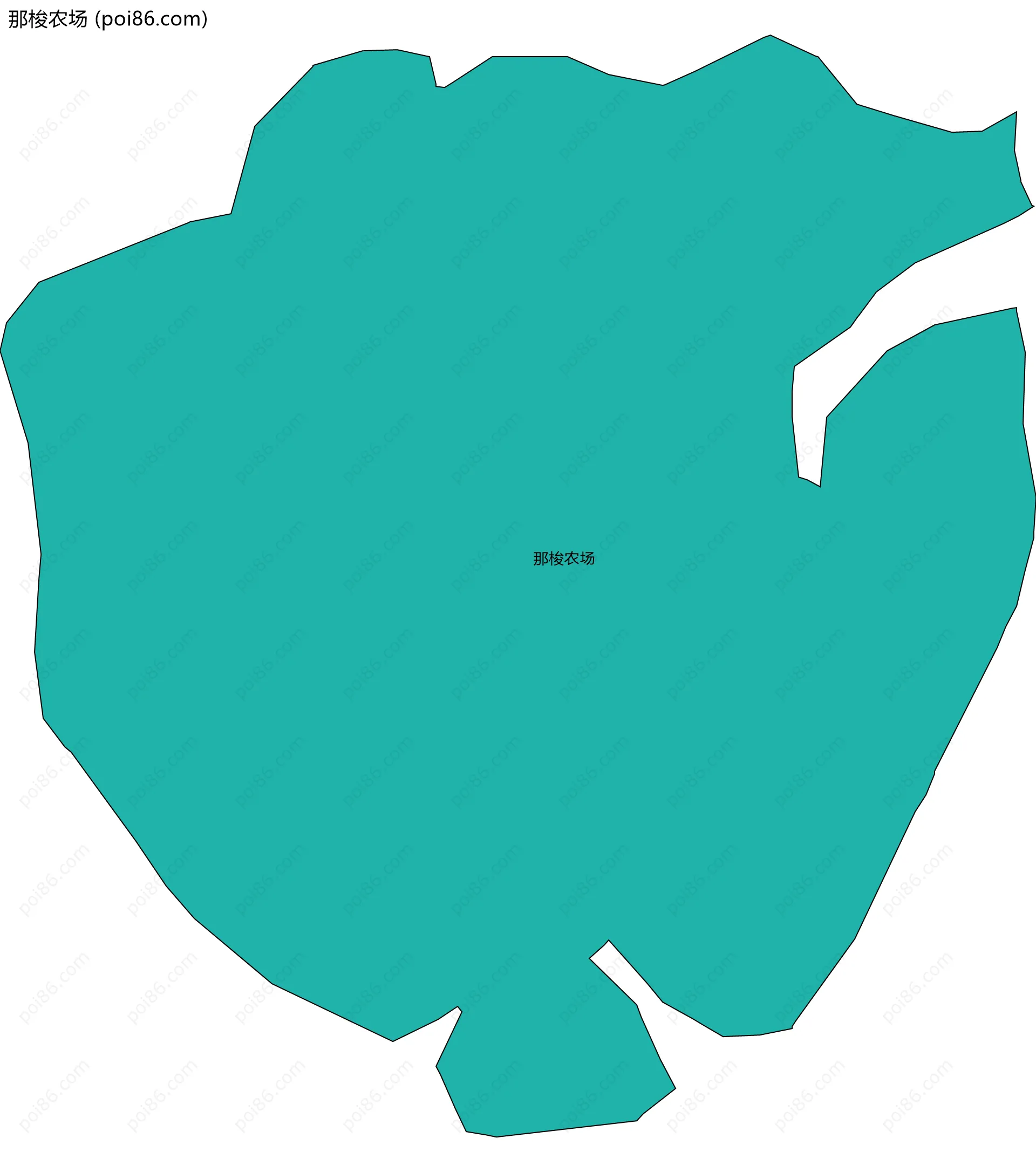 那梭农场边界地图