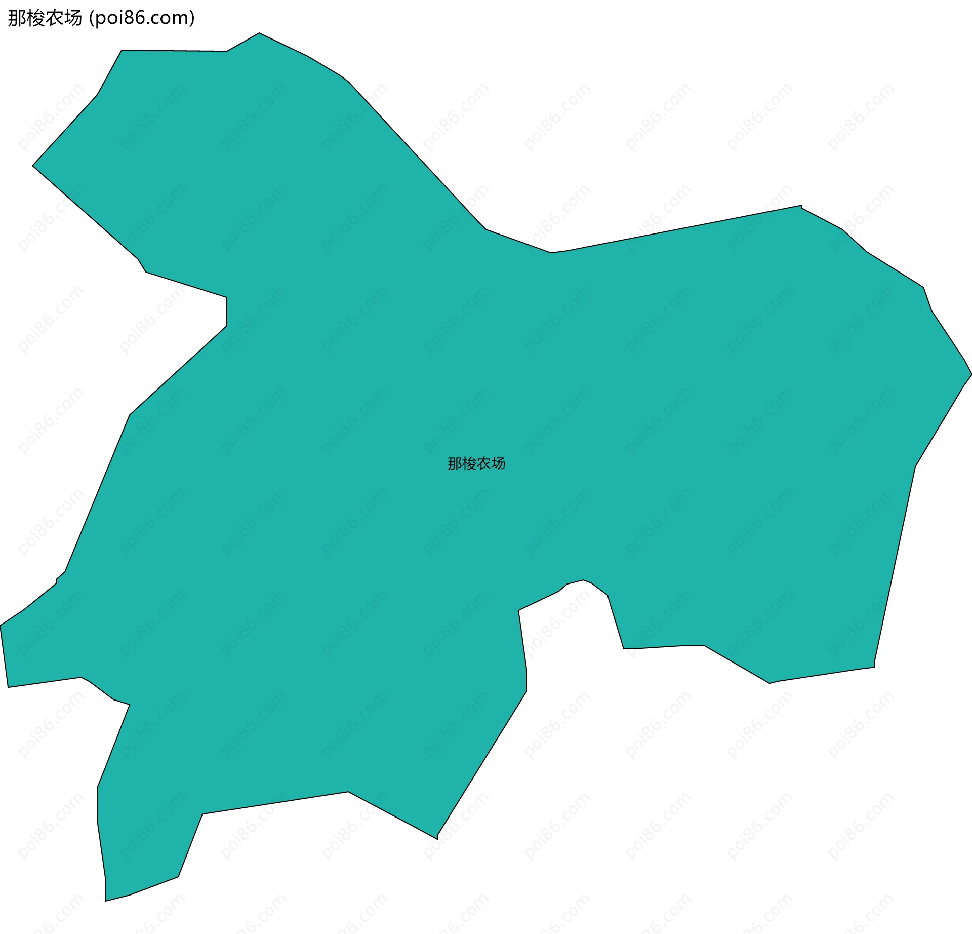 那梭农场边界地图