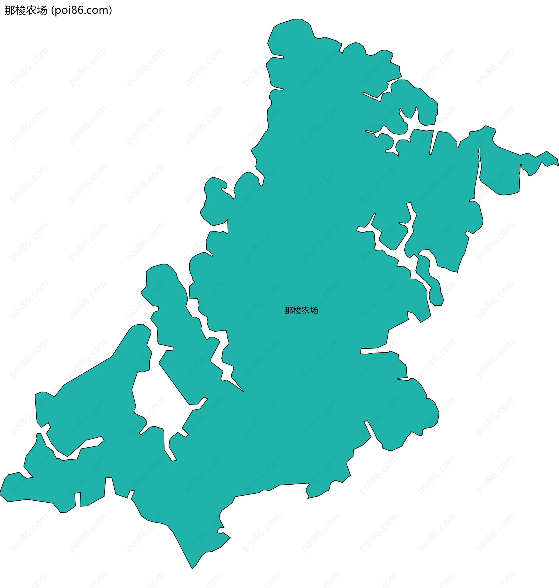 那梭农场边界地图