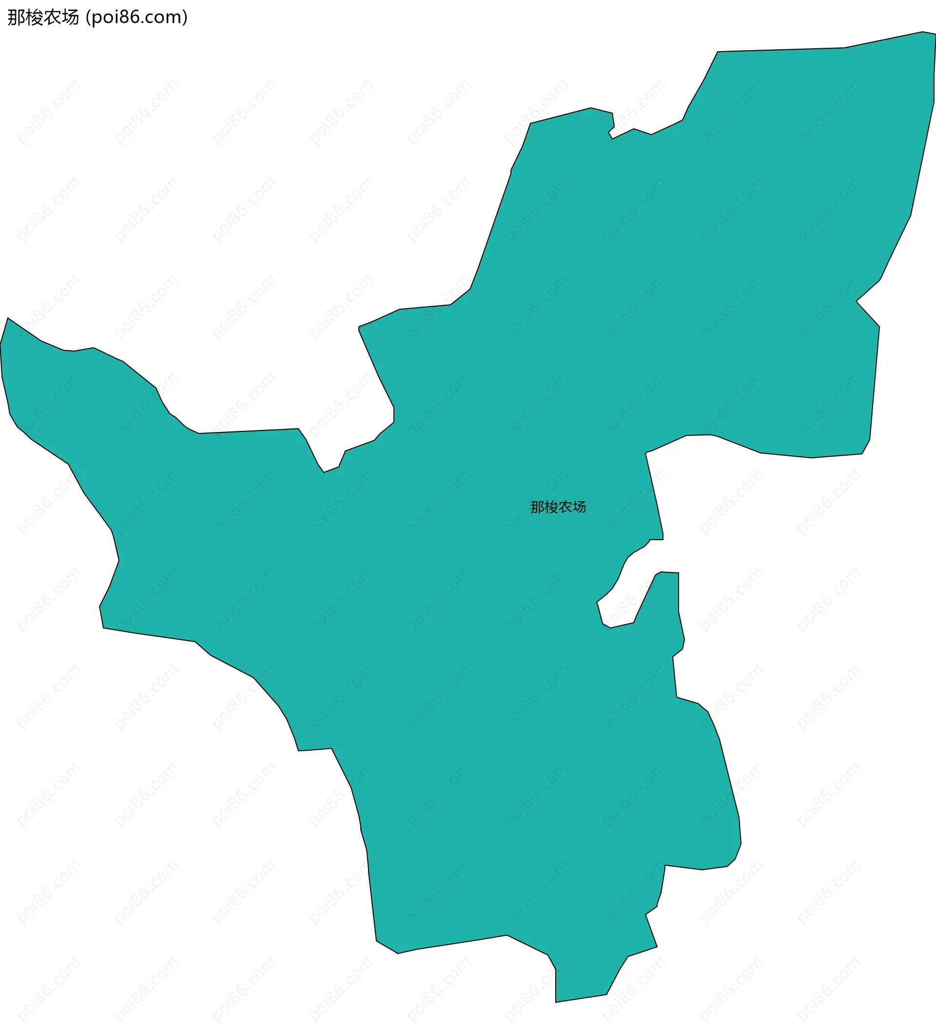 那梭农场边界地图