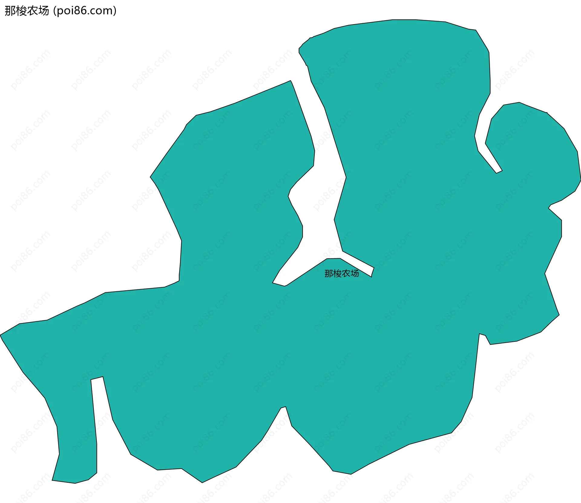 那梭农场边界地图