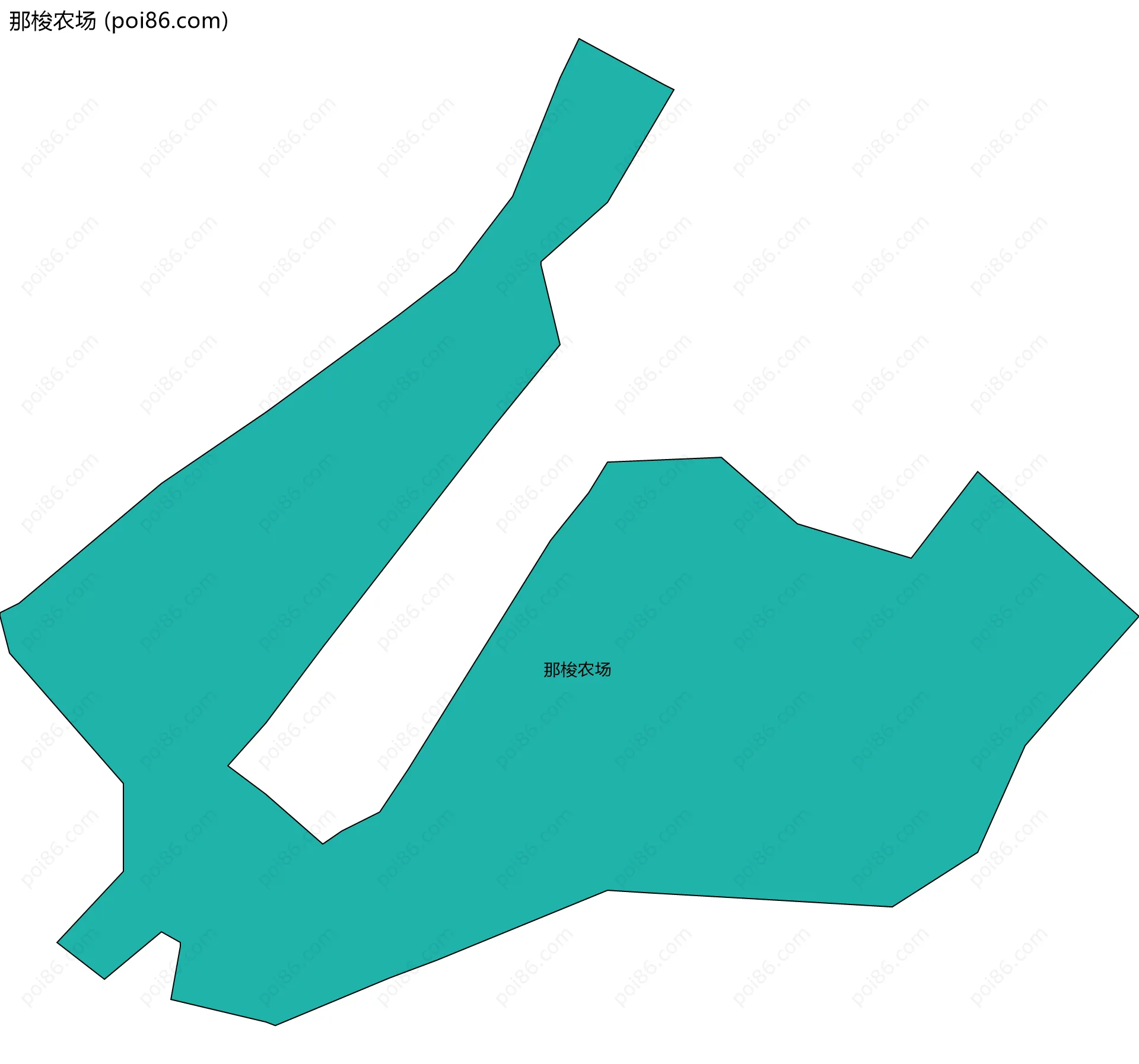 那梭农场边界地图