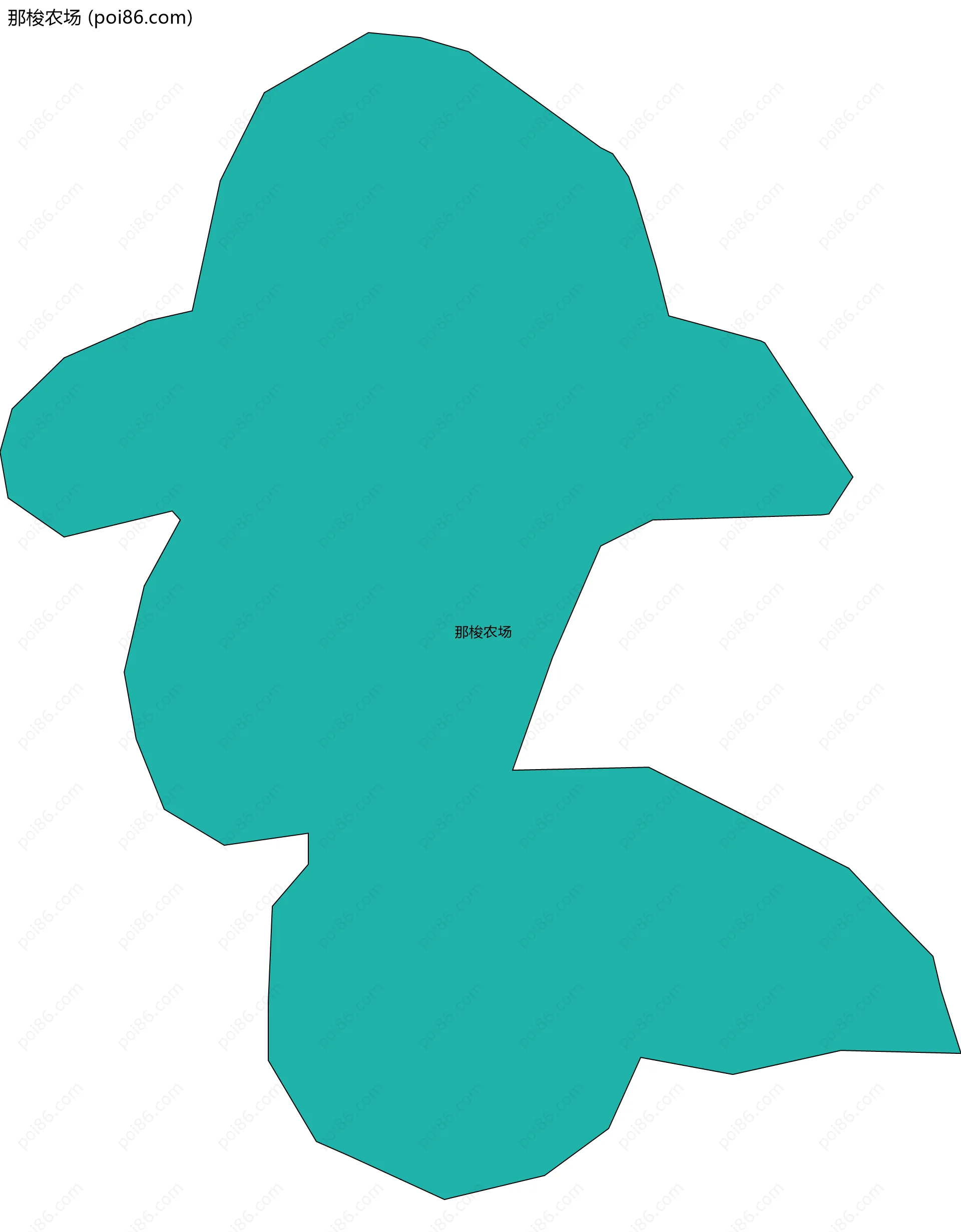 那梭农场边界地图