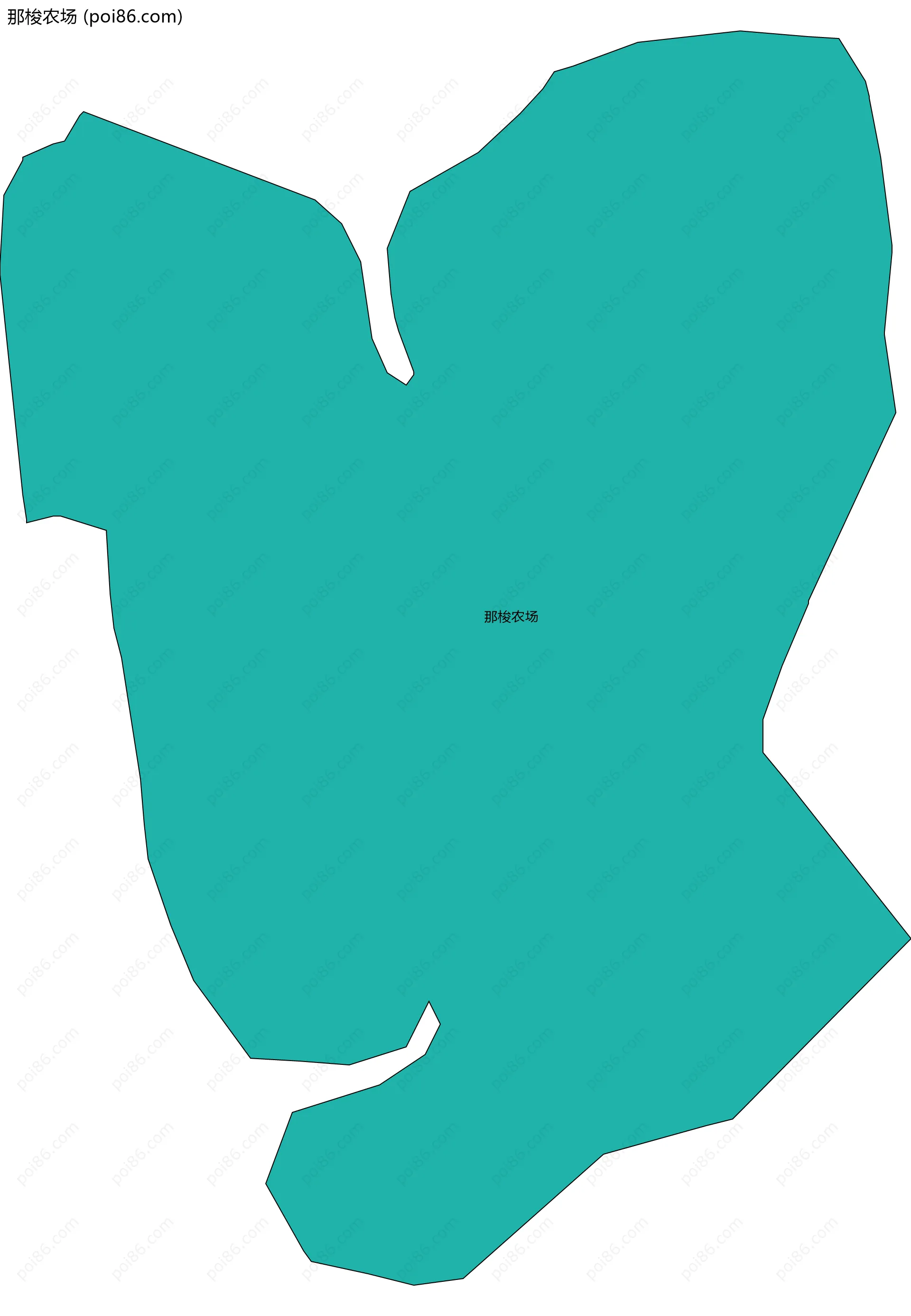 那梭农场边界地图