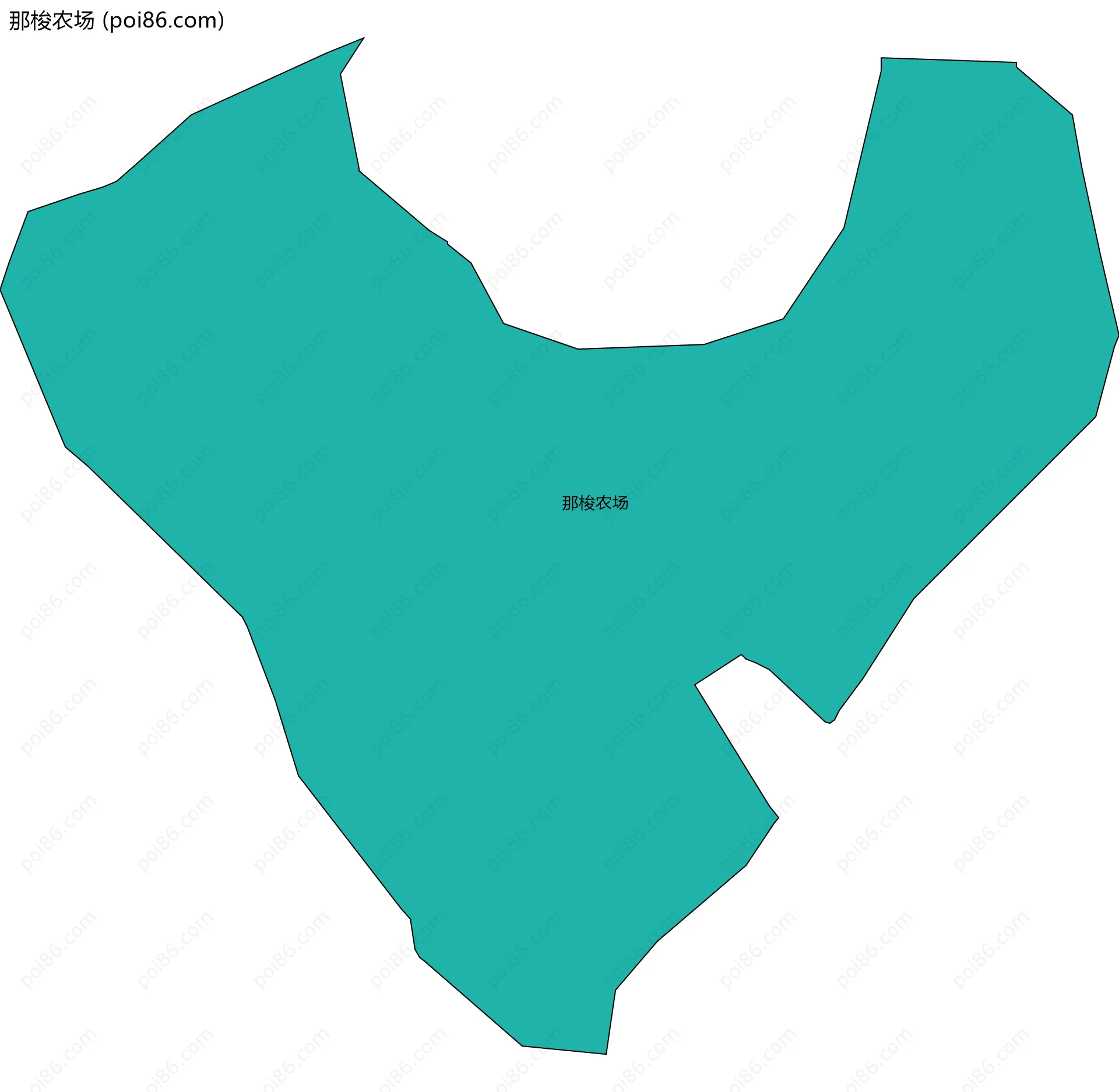 那梭农场边界地图