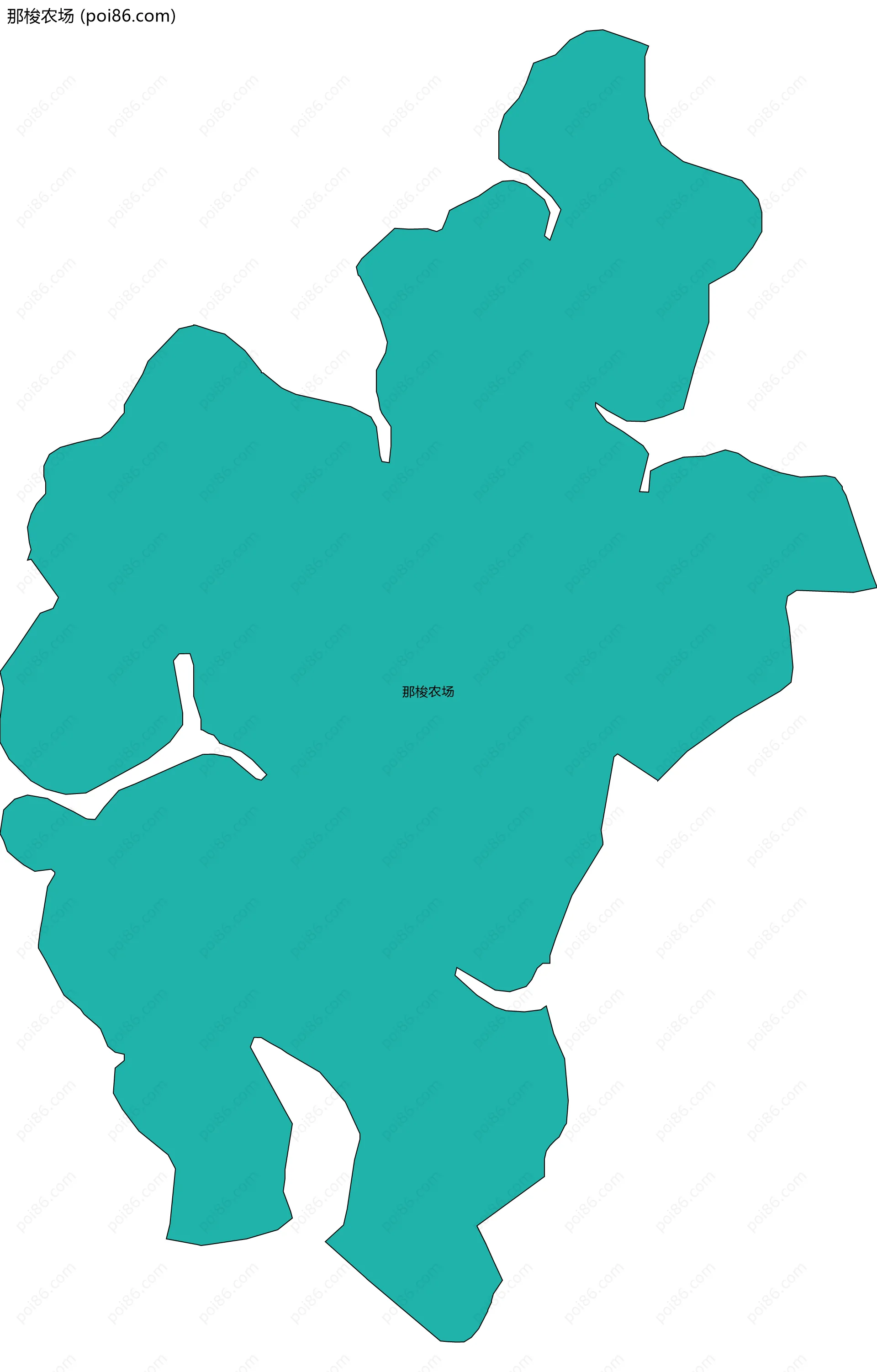 那梭农场边界地图