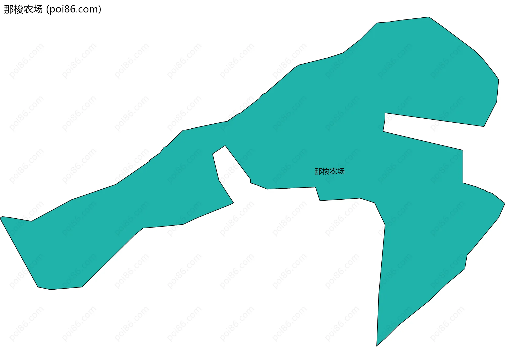 那梭农场边界地图