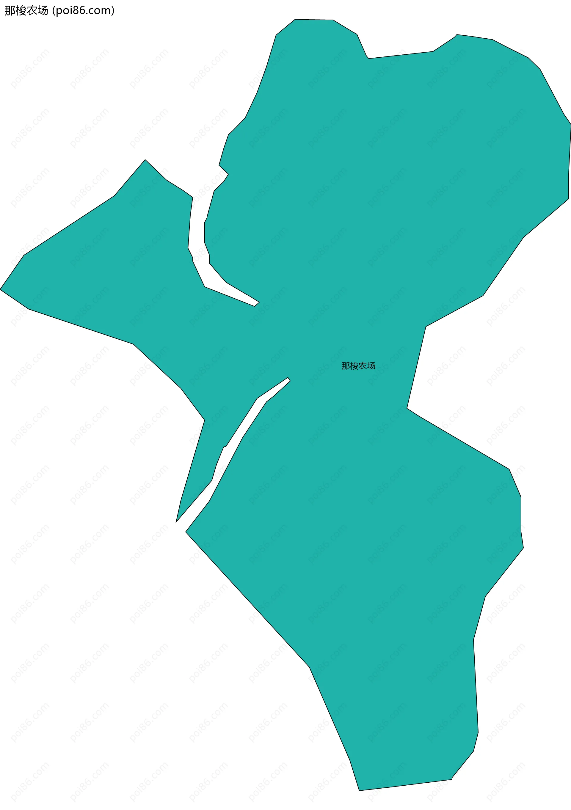 那梭农场边界地图