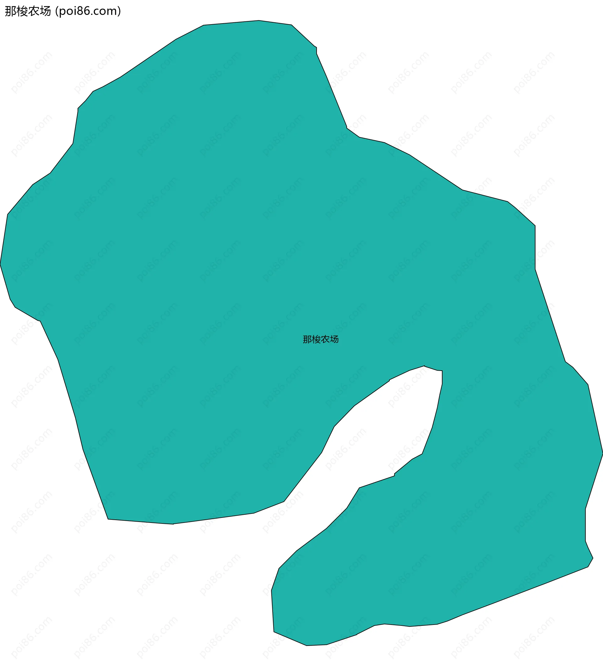 那梭农场边界地图