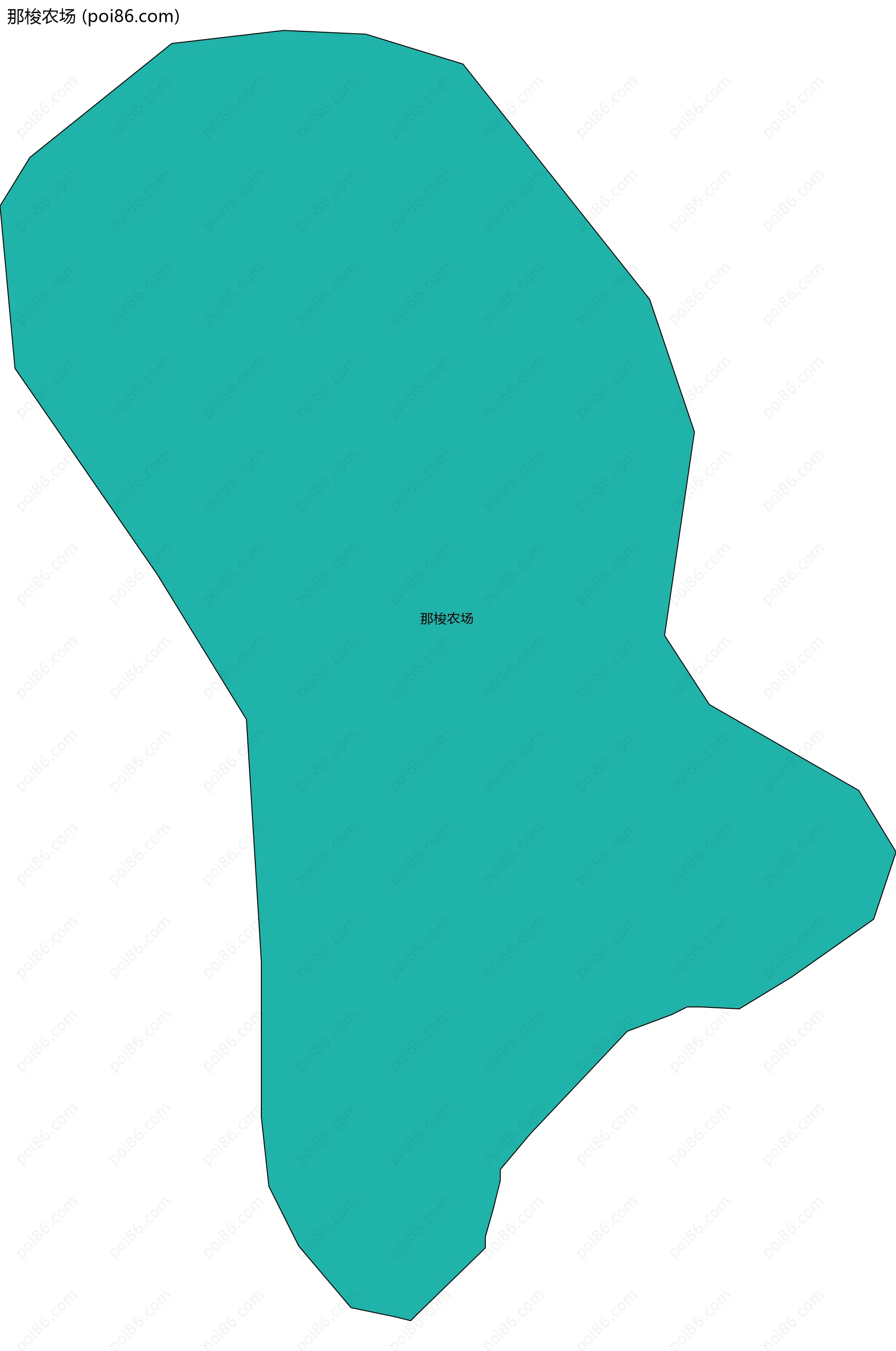 那梭农场边界地图