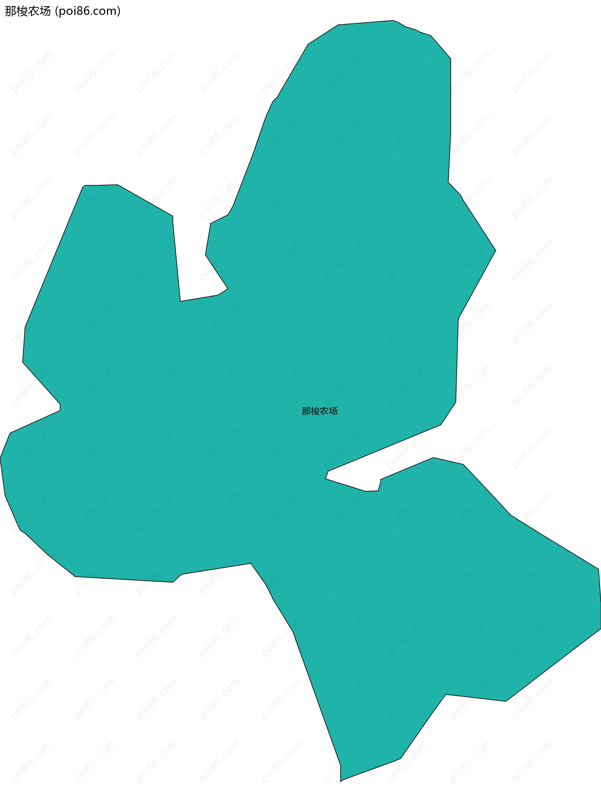 那梭农场边界地图