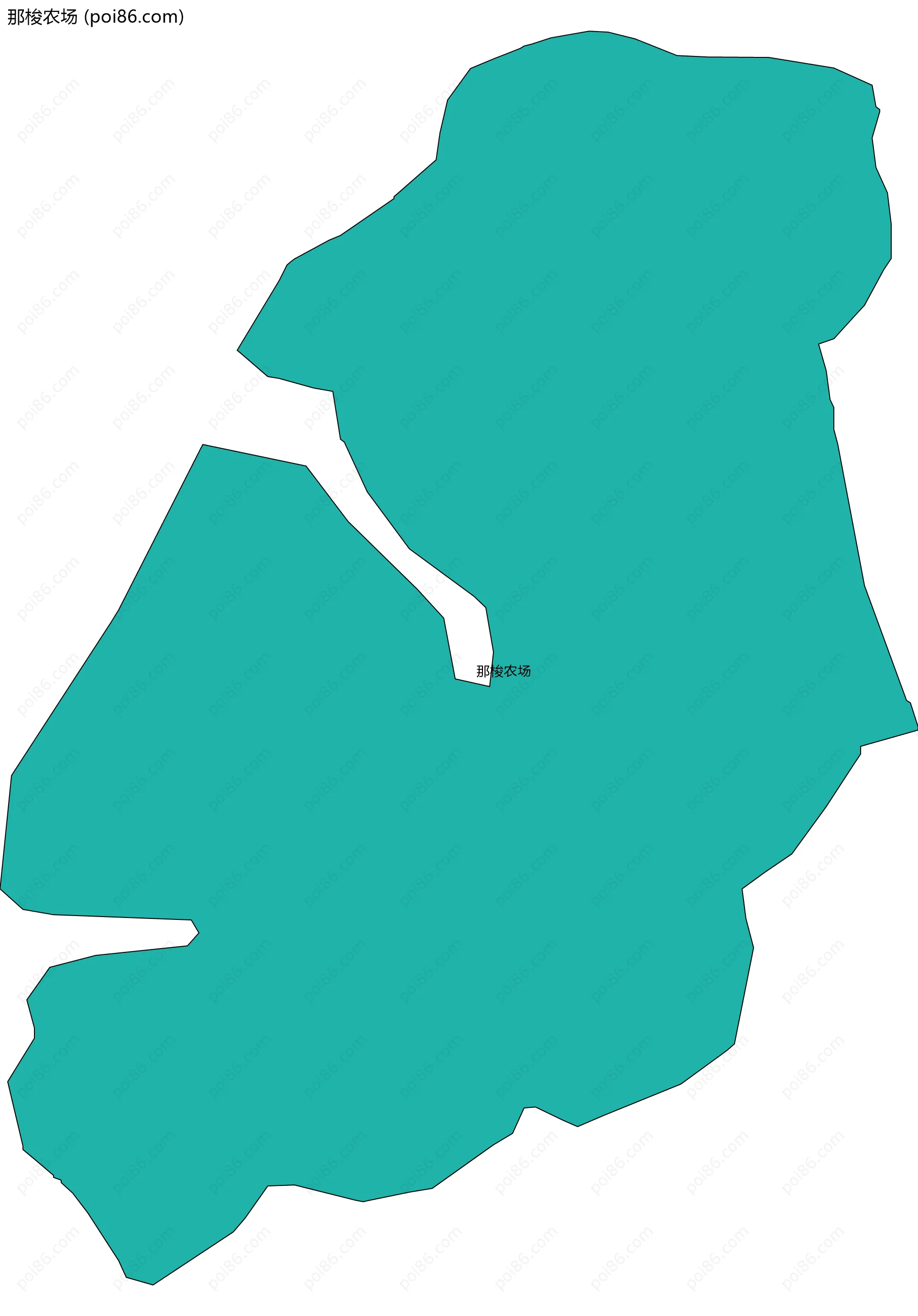 那梭农场边界地图