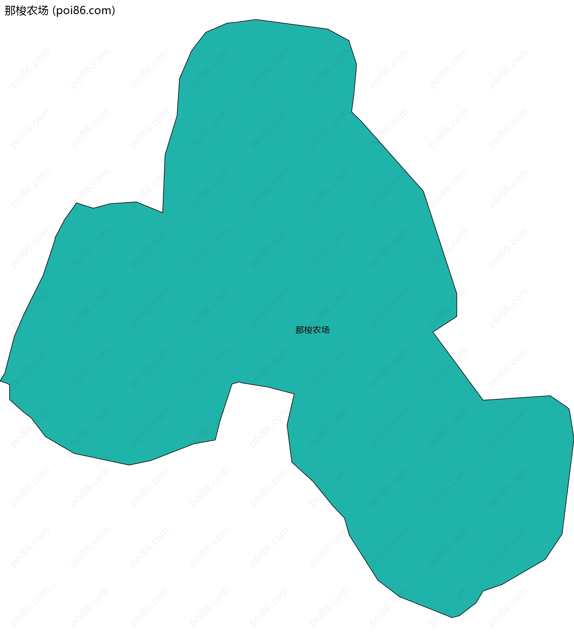 那梭农场边界地图