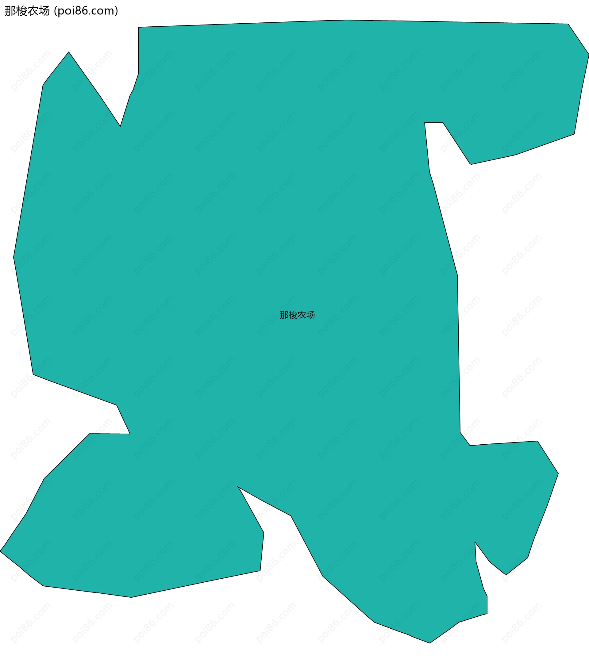 那梭农场边界地图