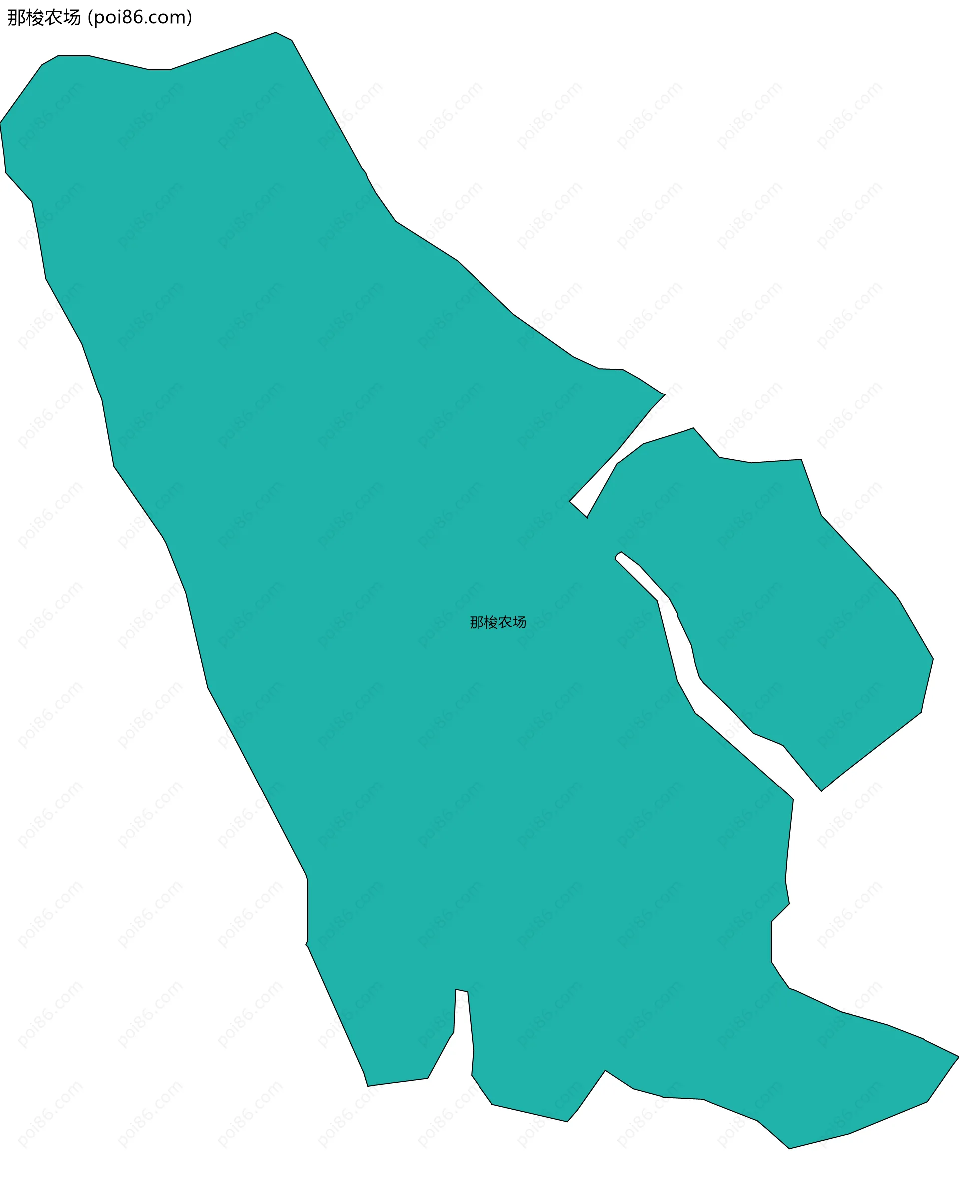 那梭农场边界地图