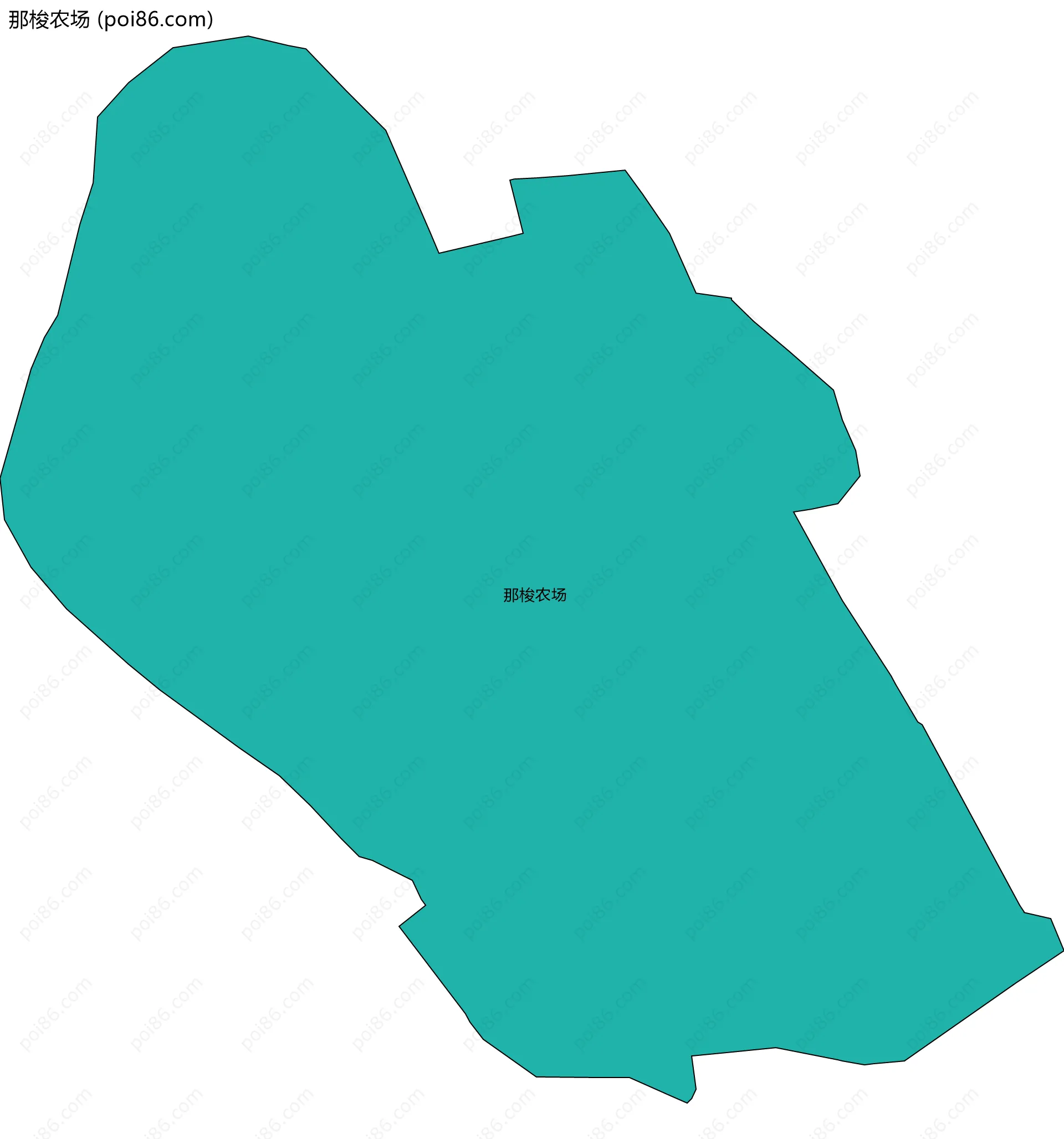 那梭农场边界地图