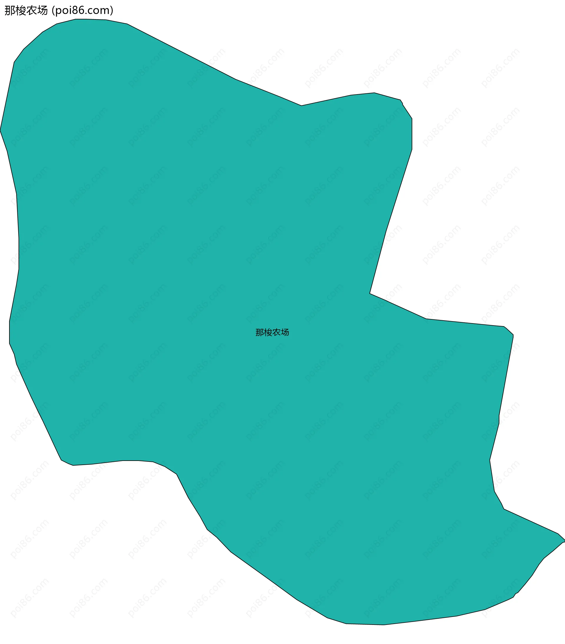 那梭农场边界地图