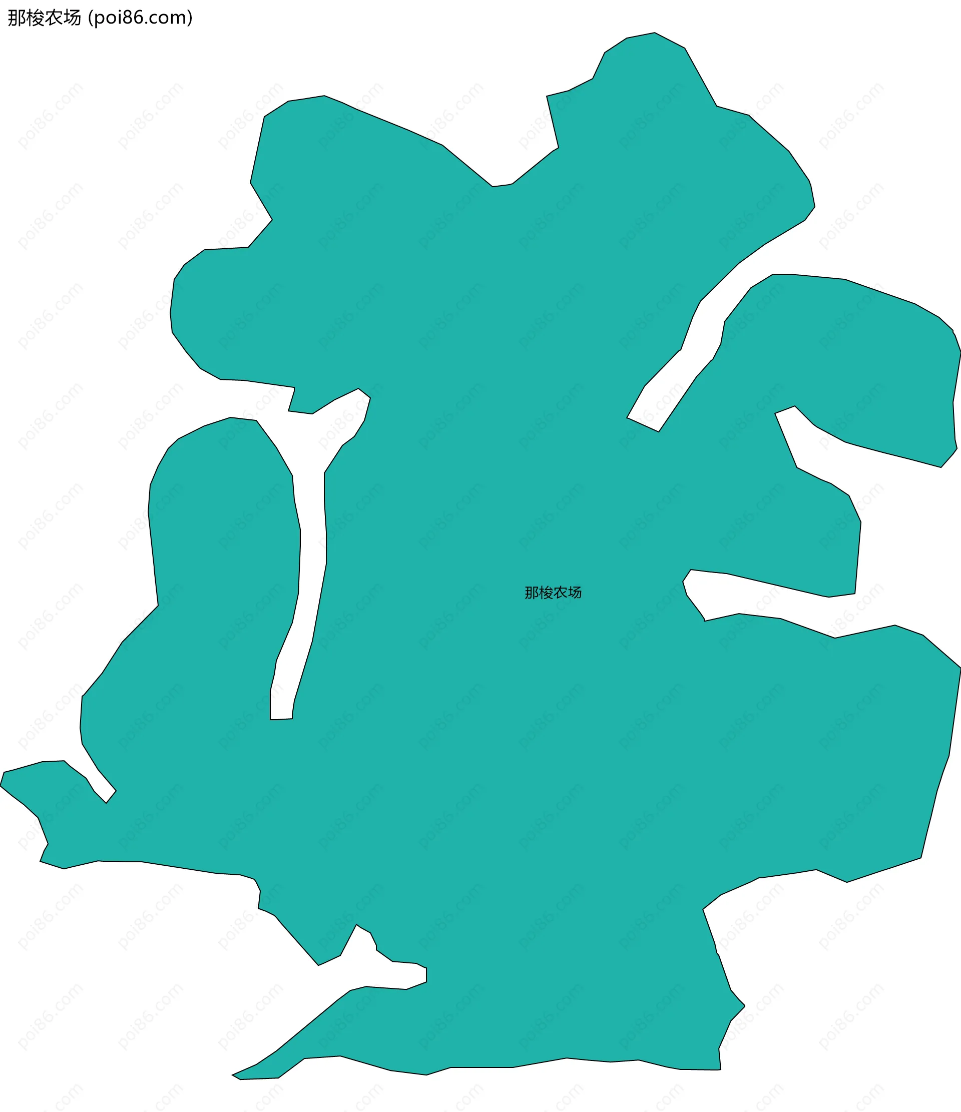 那梭农场边界地图