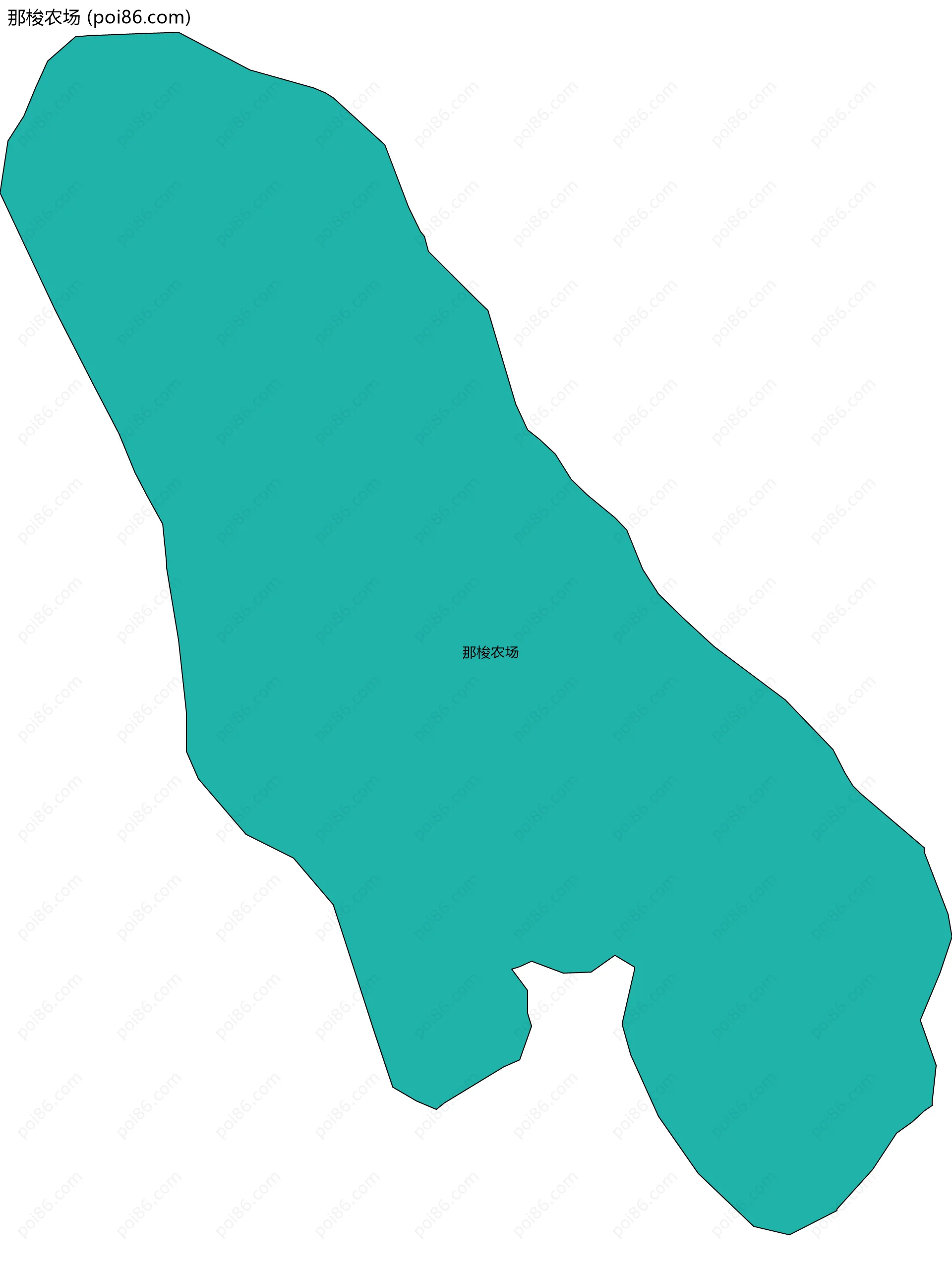 那梭农场边界地图