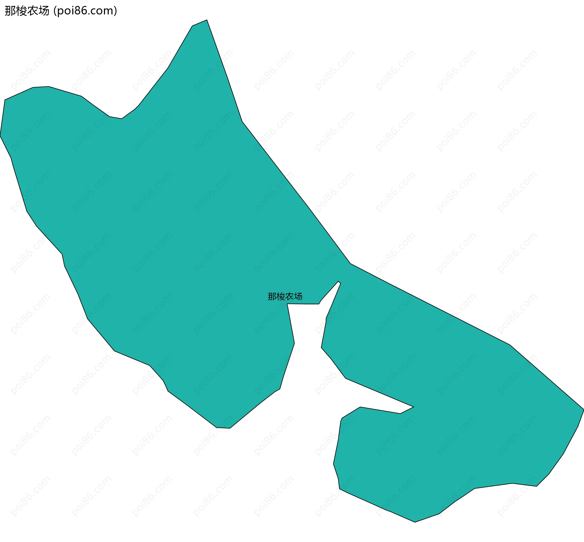 那梭农场边界地图