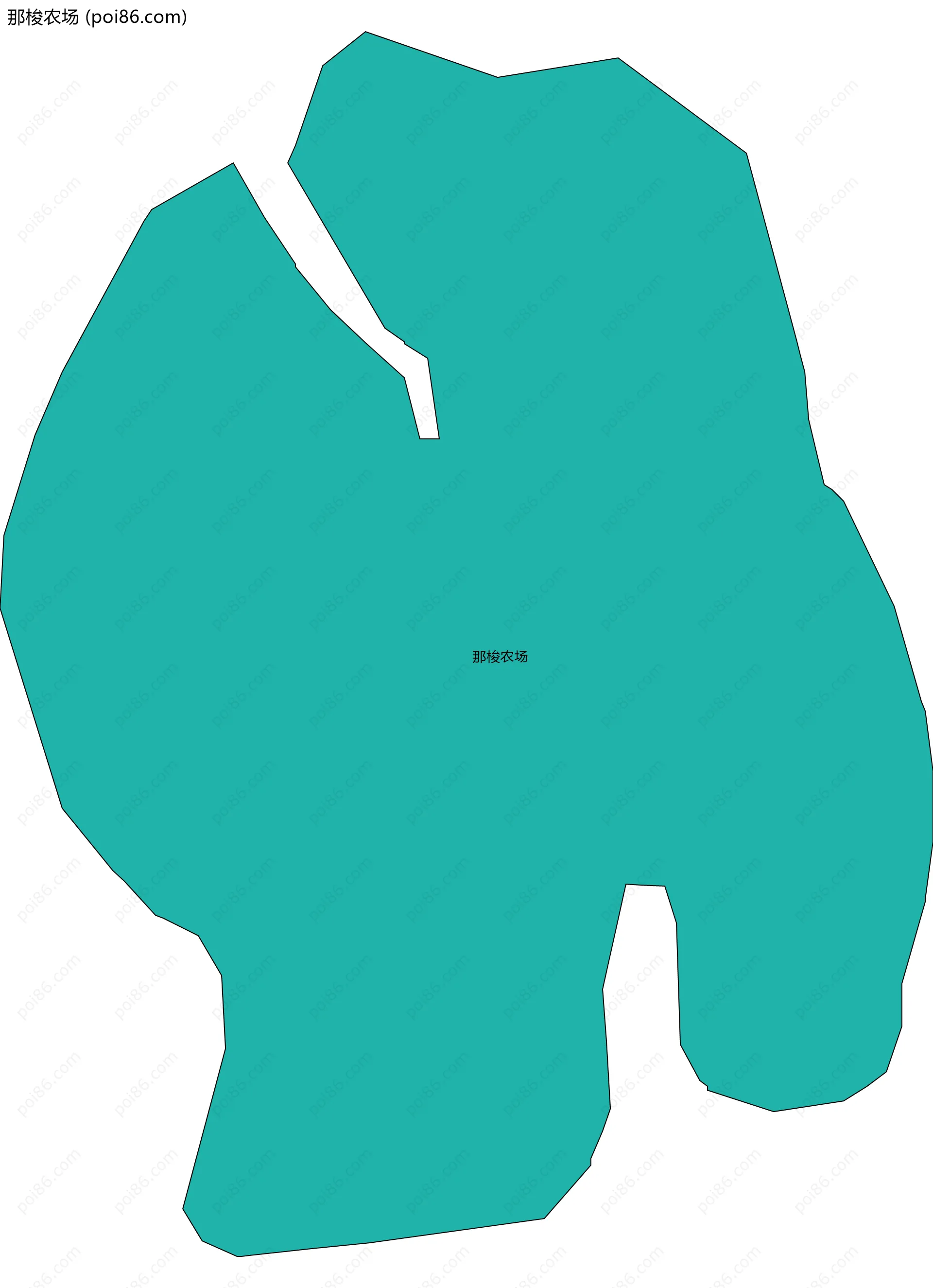 那梭农场边界地图