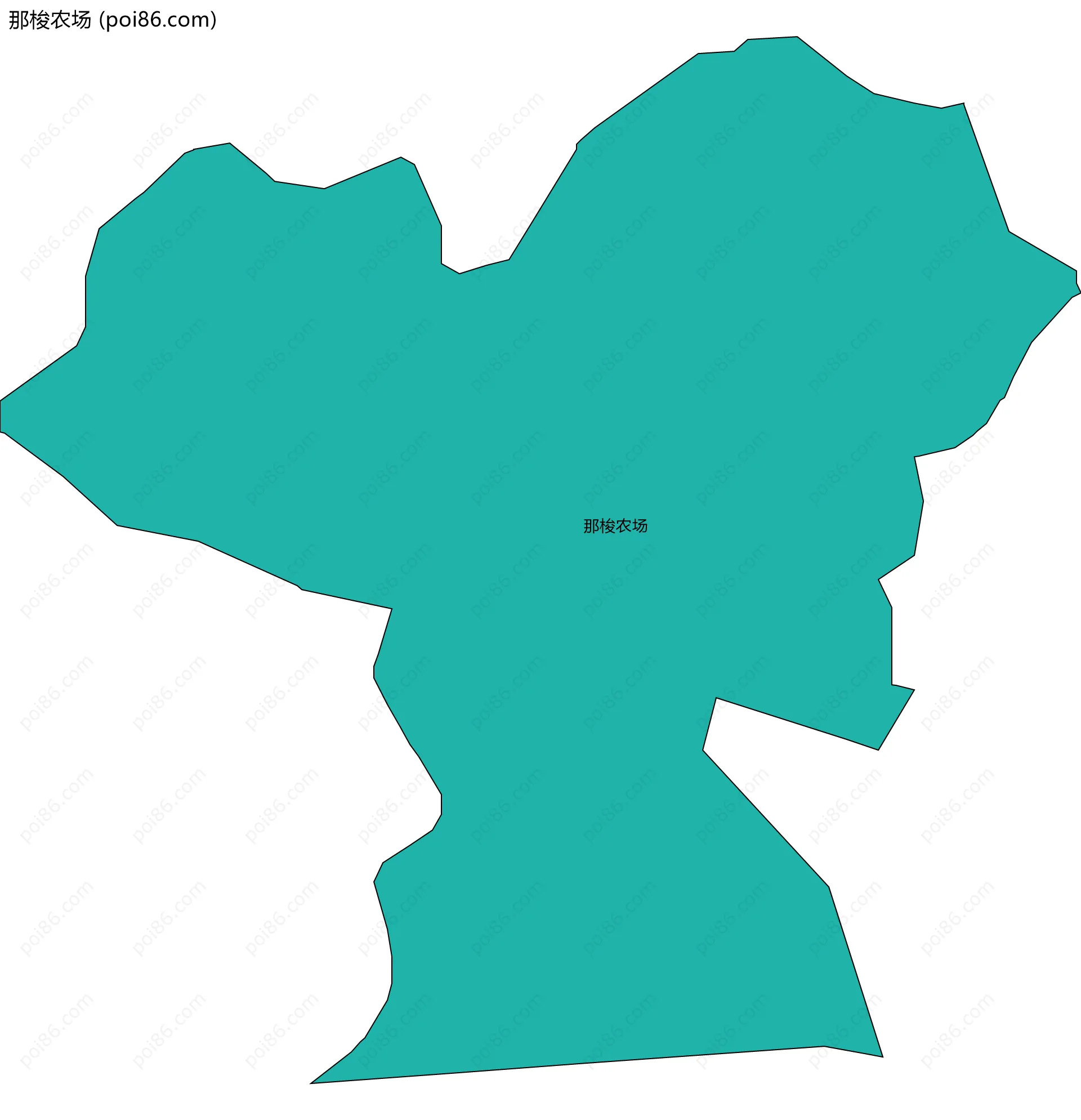 那梭农场边界地图