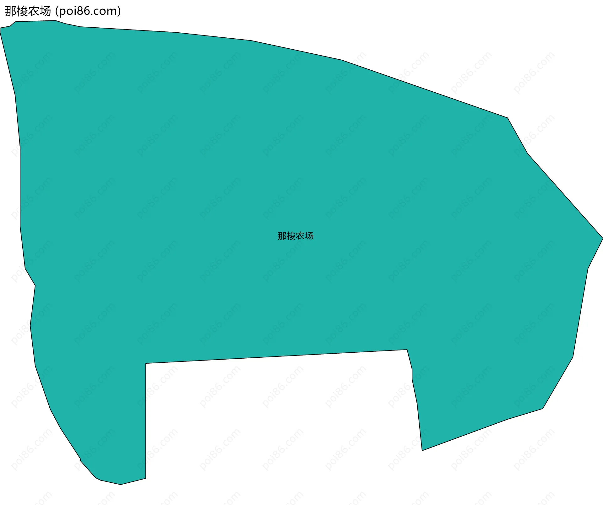 那梭农场边界地图