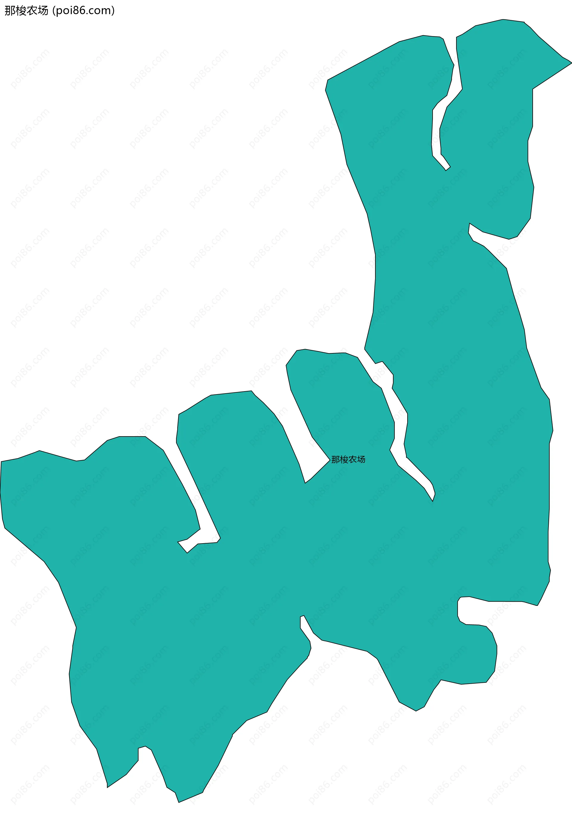 那梭农场边界地图