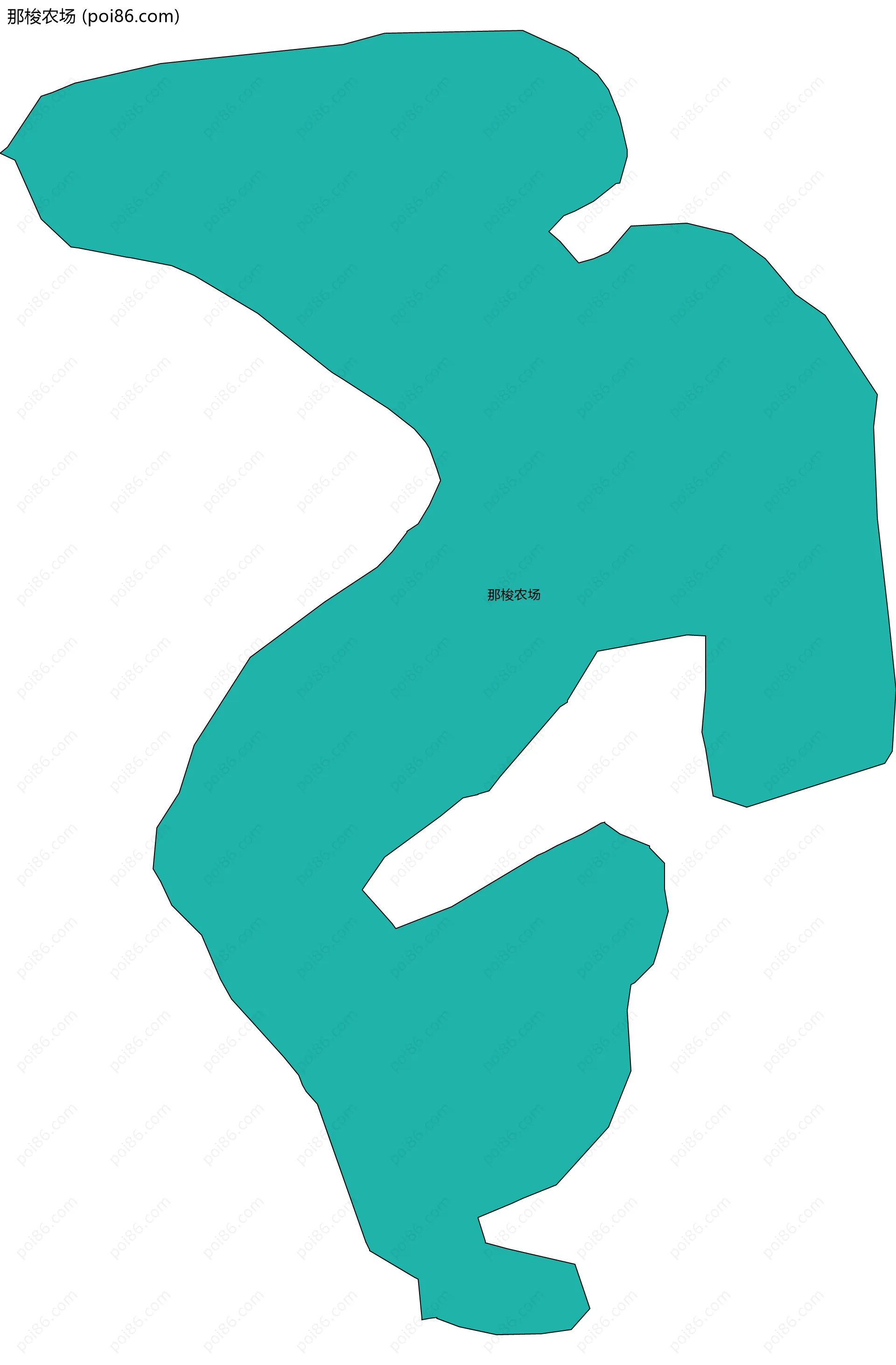 那梭农场边界地图