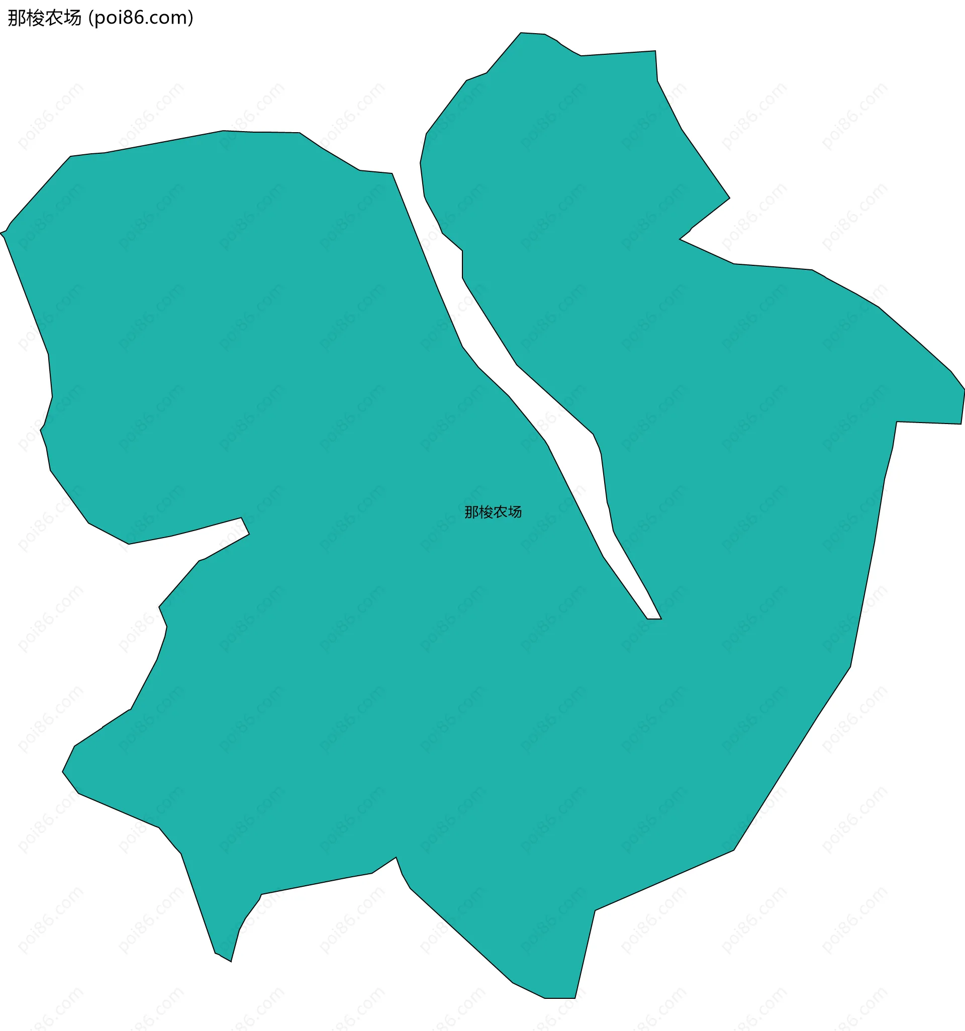 那梭农场边界地图