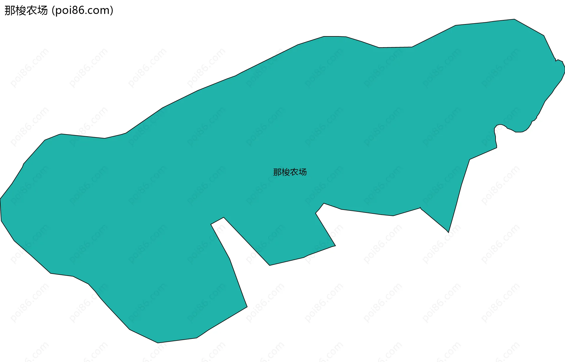 那梭农场边界地图