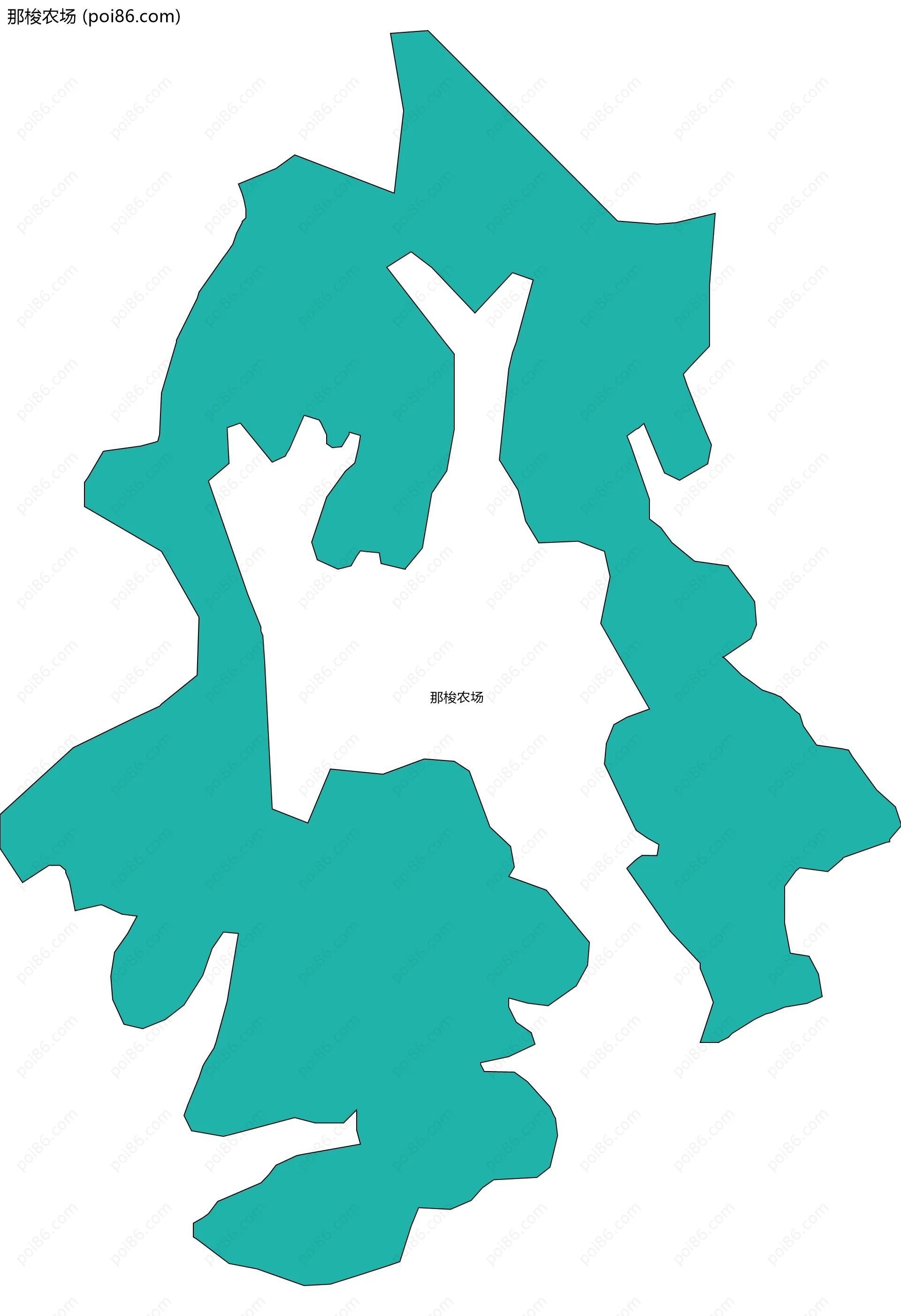 那梭农场边界地图